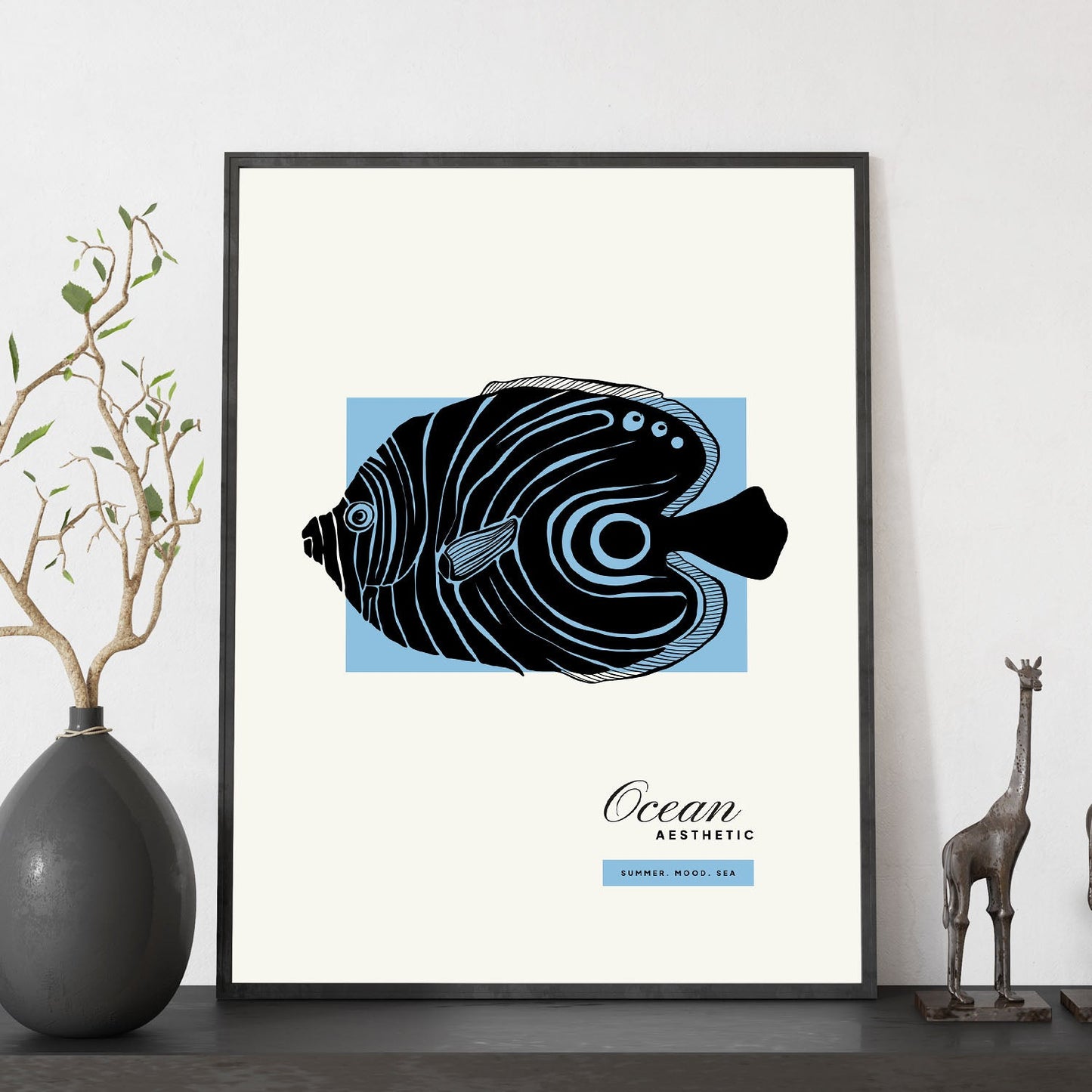 Golden Disous Fish-Artwork-Nacnic-Nacnic Estudio SL