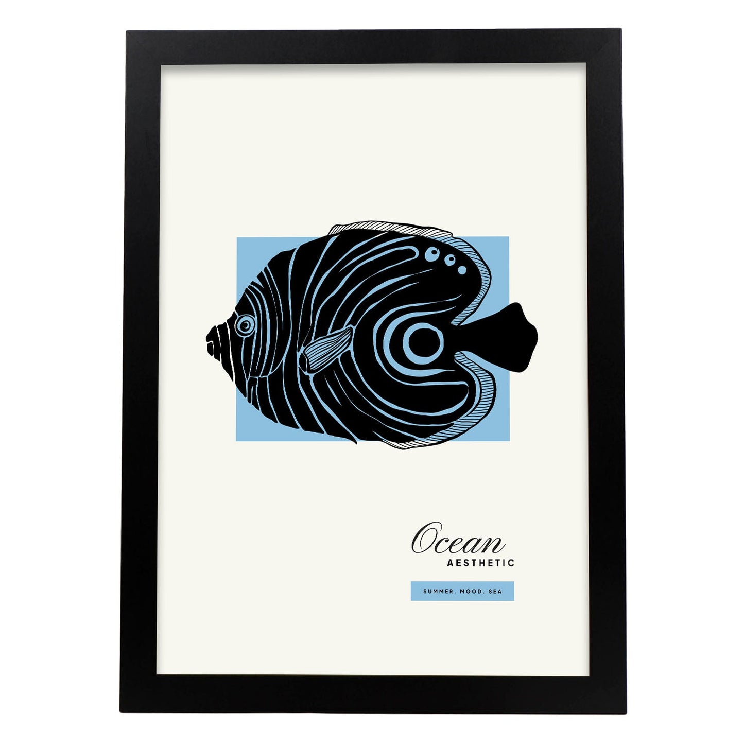 Golden Disous Fish-Artwork-Nacnic-A3-Sin marco-Nacnic Estudio SL