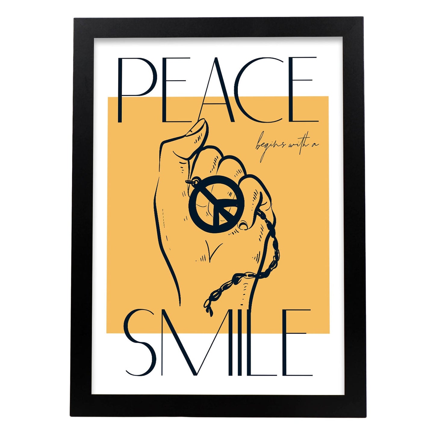 Grab peace-Artwork-Nacnic-A3-Sin marco-Nacnic Estudio SL