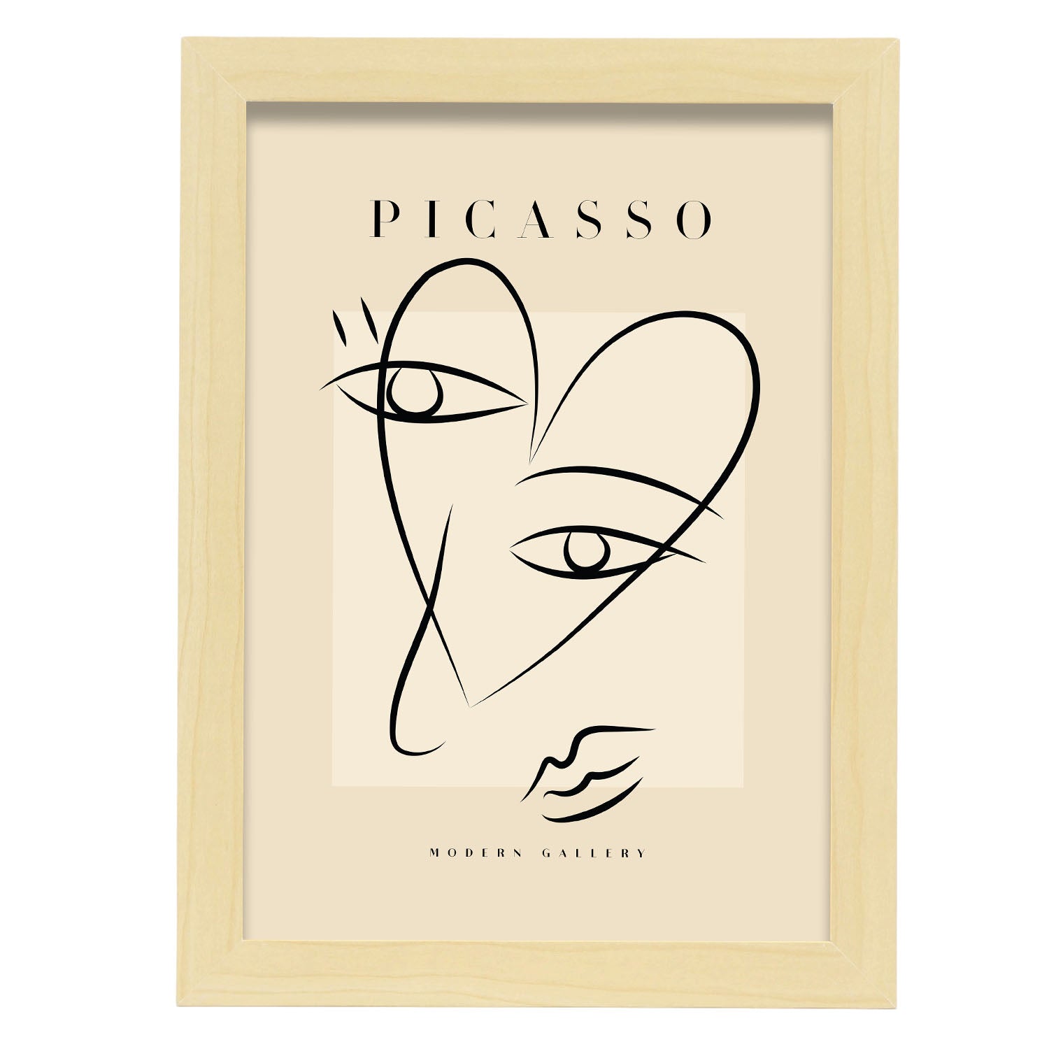 head facing-Artwork-Nacnic-A4-Marco Madera clara-Nacnic Estudio SL