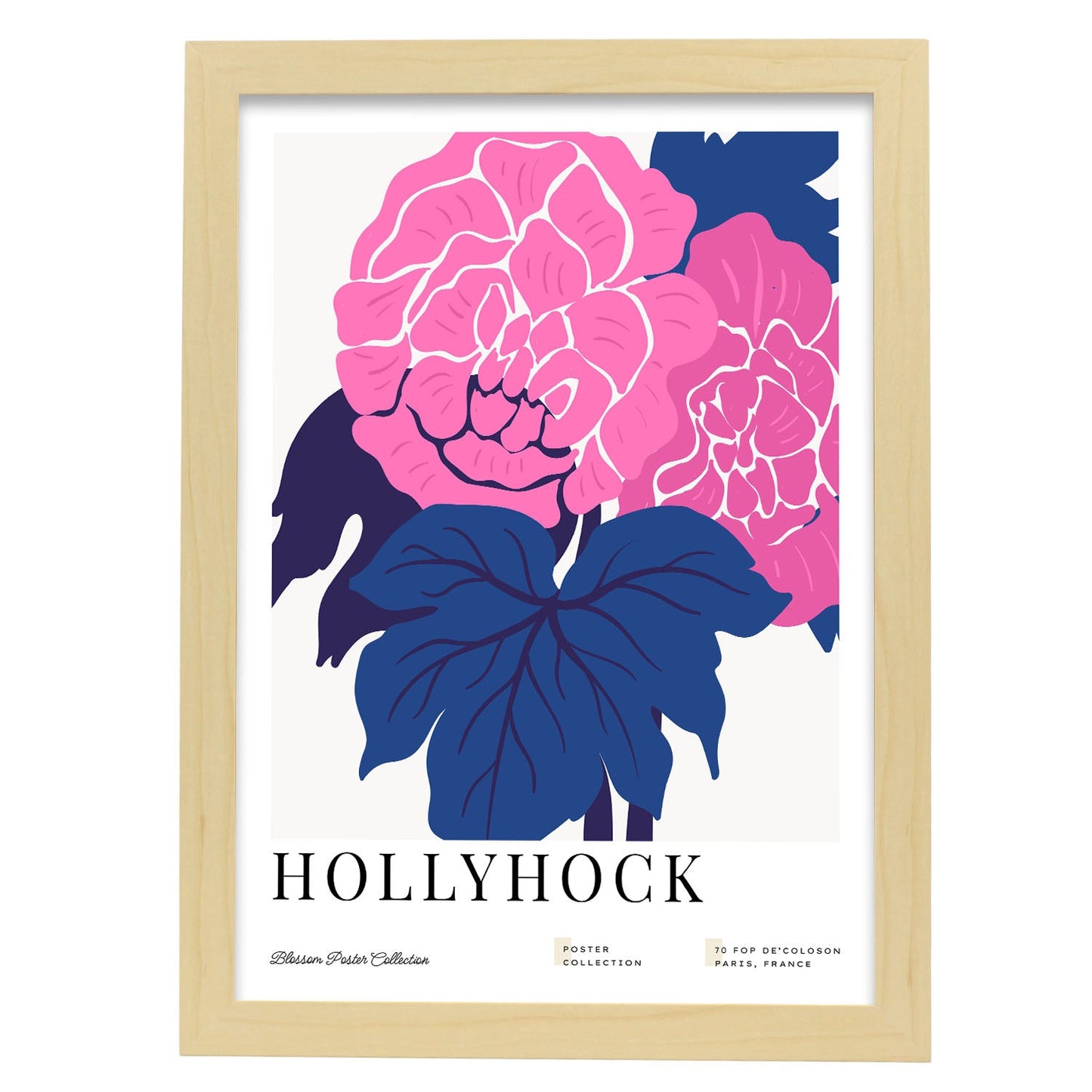 Holyhock-Artwork-Nacnic-A3-Marco Madera clara-Nacnic Estudio SL