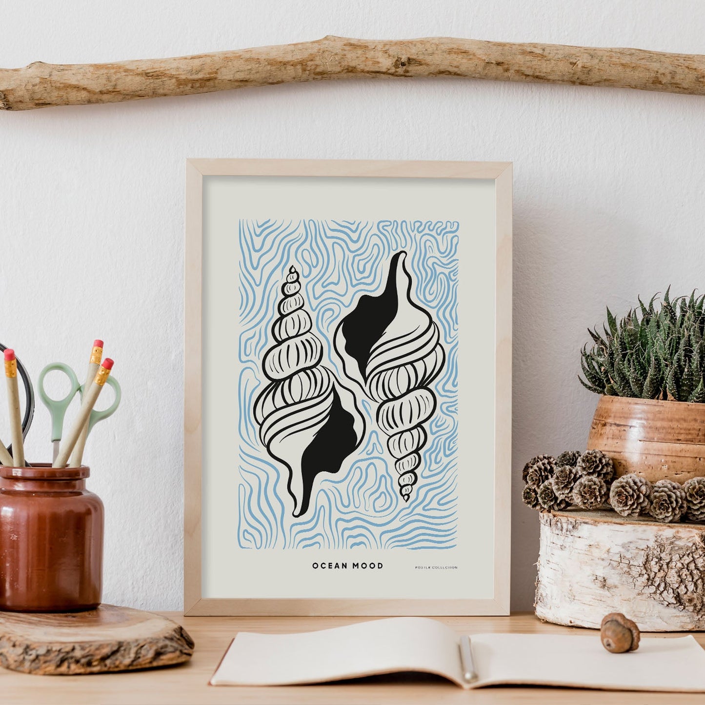 Horse Conch Shell-Artwork-Nacnic-Nacnic Estudio SL
