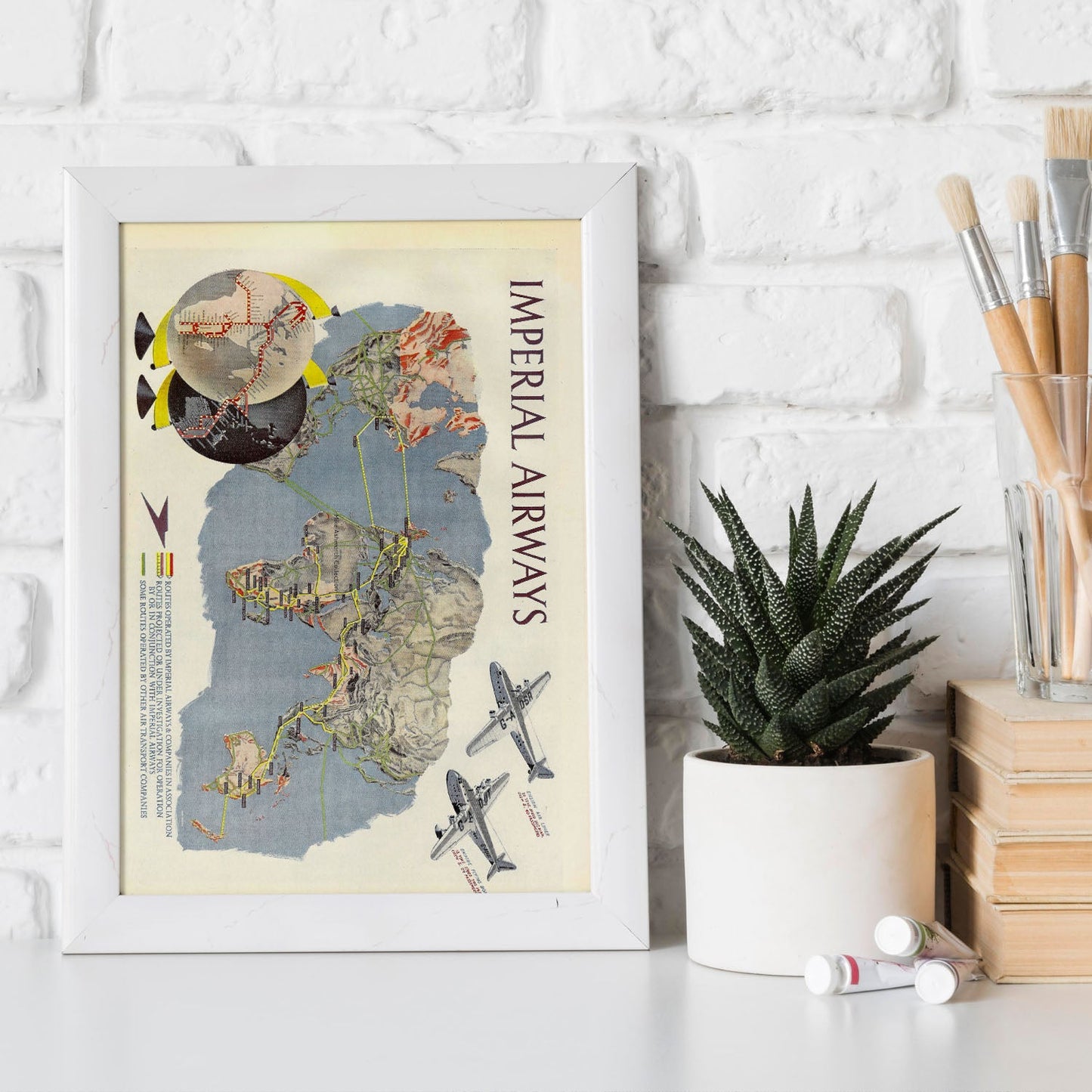 Imperial-airways-route-map-poster-Artwork-Nacnic-Nacnic Estudio SL