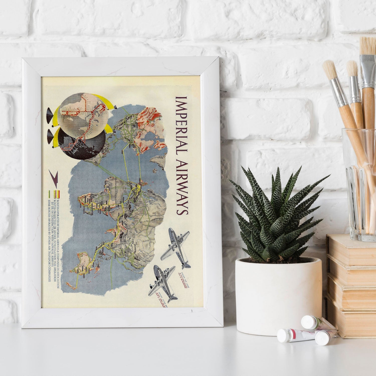Imperial-airways-route-map-poster-Artwork-Nacnic-Nacnic Estudio SL