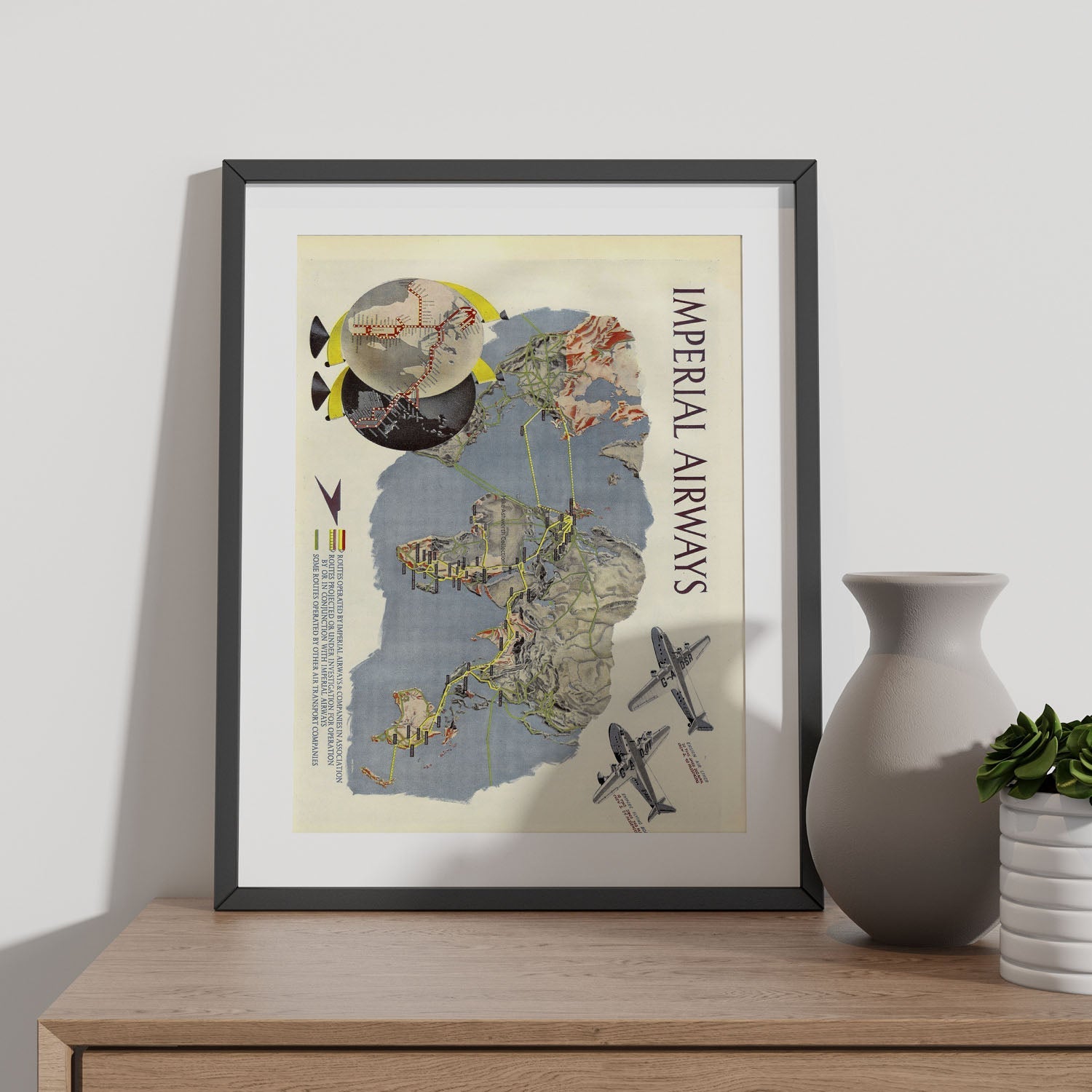 Imperial-airways-route-map-poster-Artwork-Nacnic-Nacnic Estudio SL