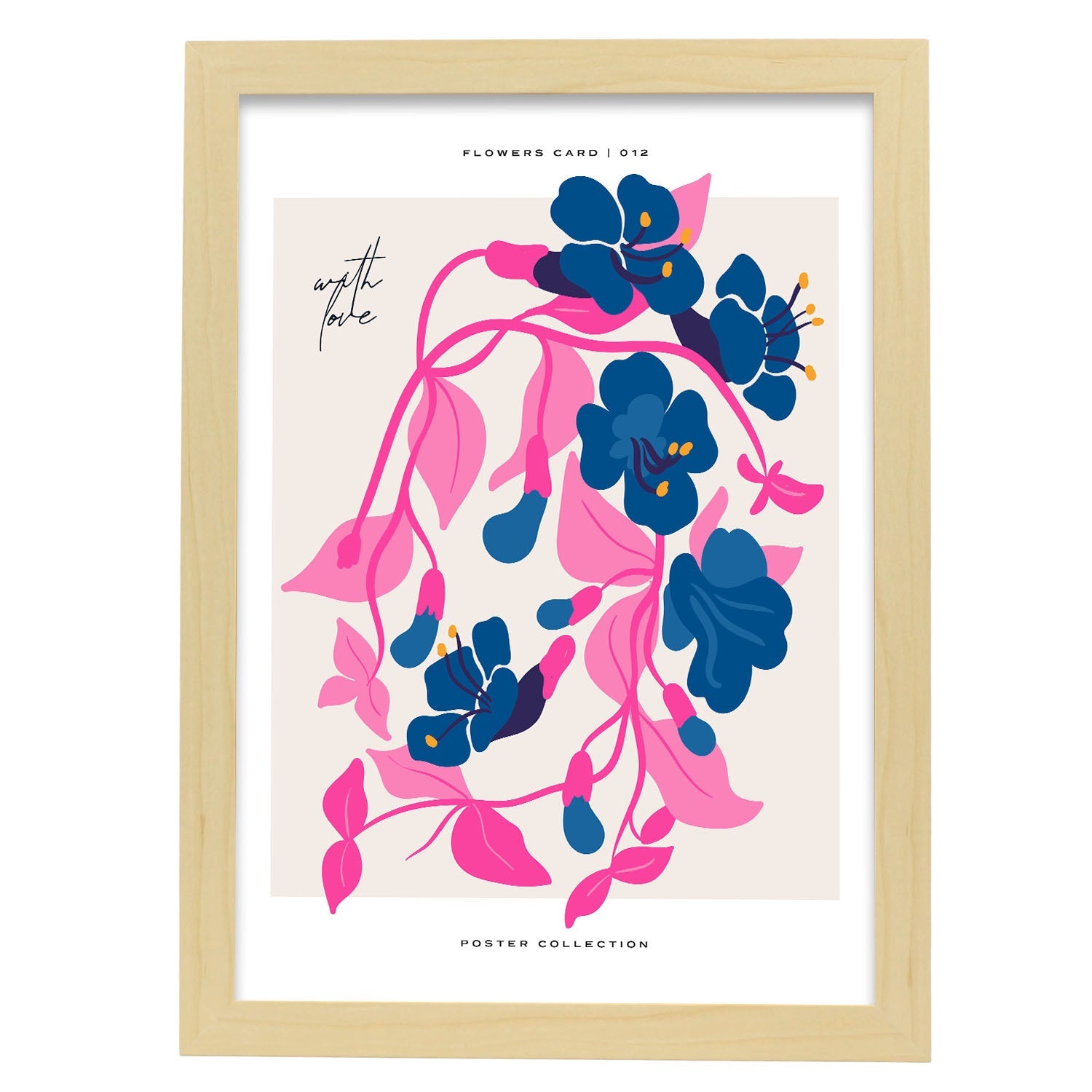 Jasmine-Artwork-Nacnic-A3-Marco Madera clara-Nacnic Estudio SL