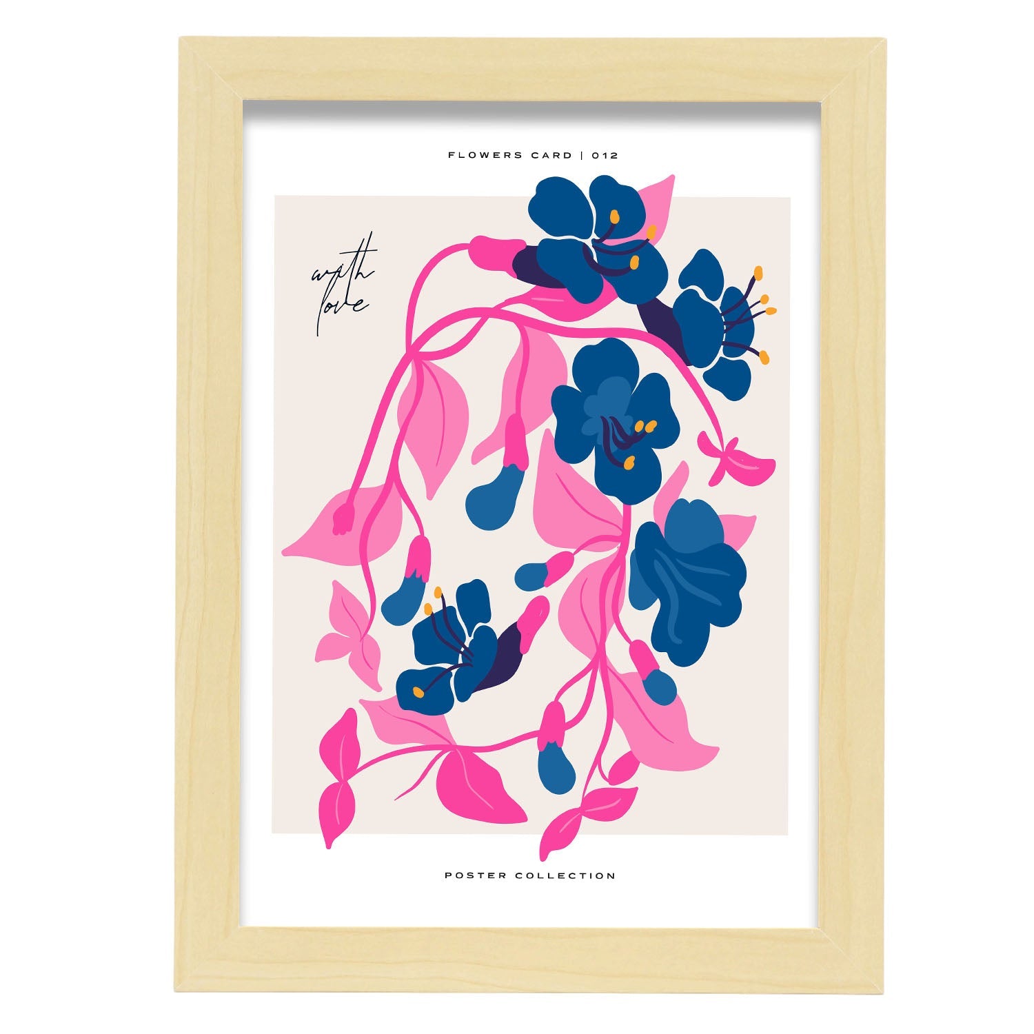 Jasmine-Artwork-Nacnic-A4-Marco Madera clara-Nacnic Estudio SL