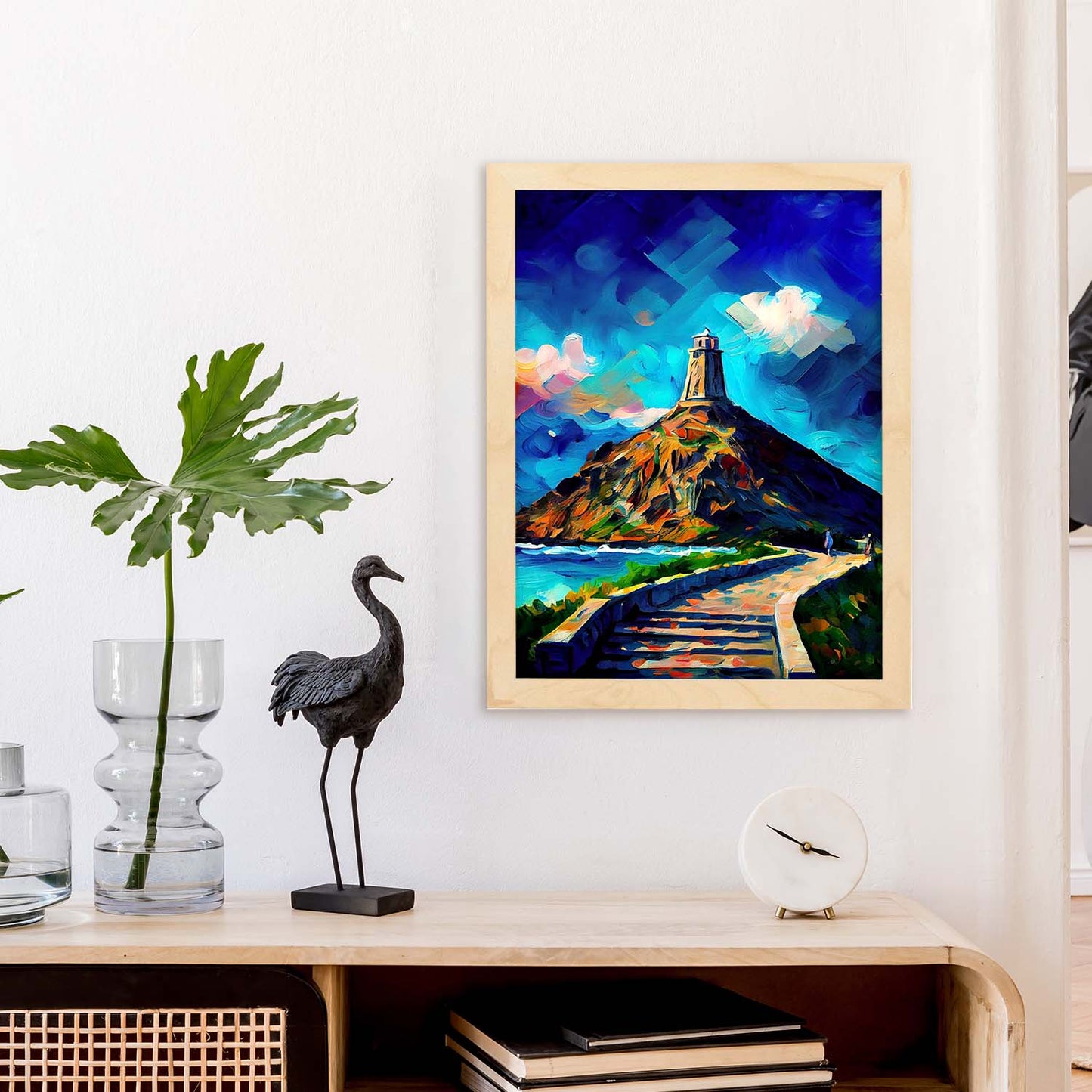 Jefe de diamantes Nacnic Monumento estatal Honolulu Oahu Hawaii USA. Estampados de arte de pared estético para el diseño de dormitorio o sala de estar.-Artwork-Nacnic-Nacnic Estudio SL