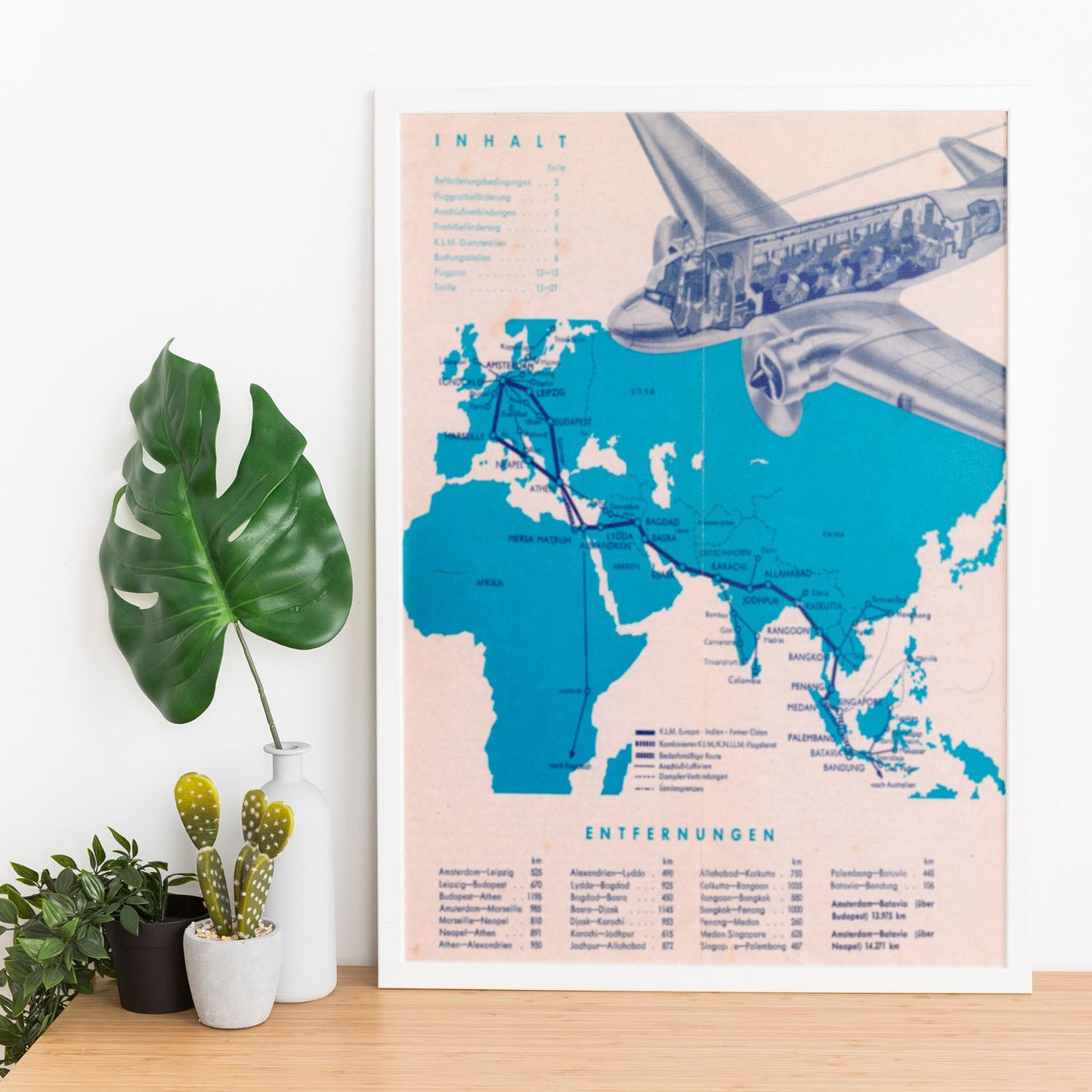 KLM-1938-Route-poster-Artwork-Nacnic-Nacnic Estudio SL
