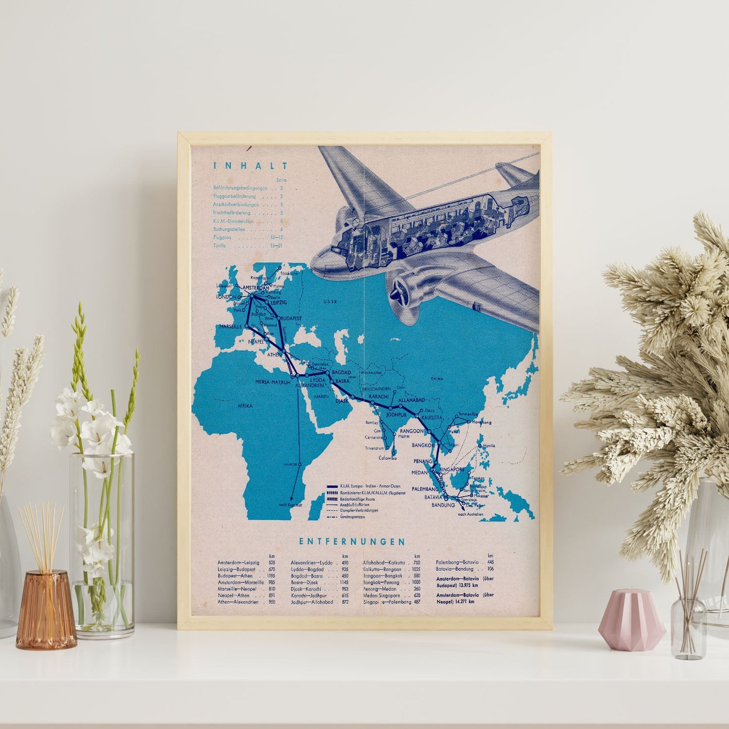 KLM-1938-Route-poster-Artwork-Nacnic-Nacnic Estudio SL