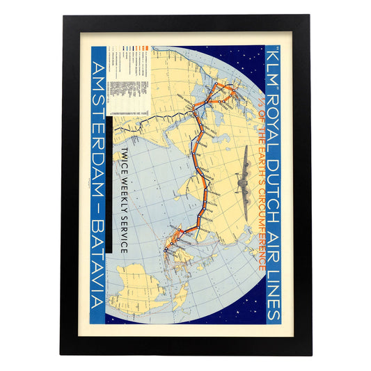 KLM-vintage-airline-poster-Artwork-Nacnic-A3-Sin marco-Nacnic Estudio SL