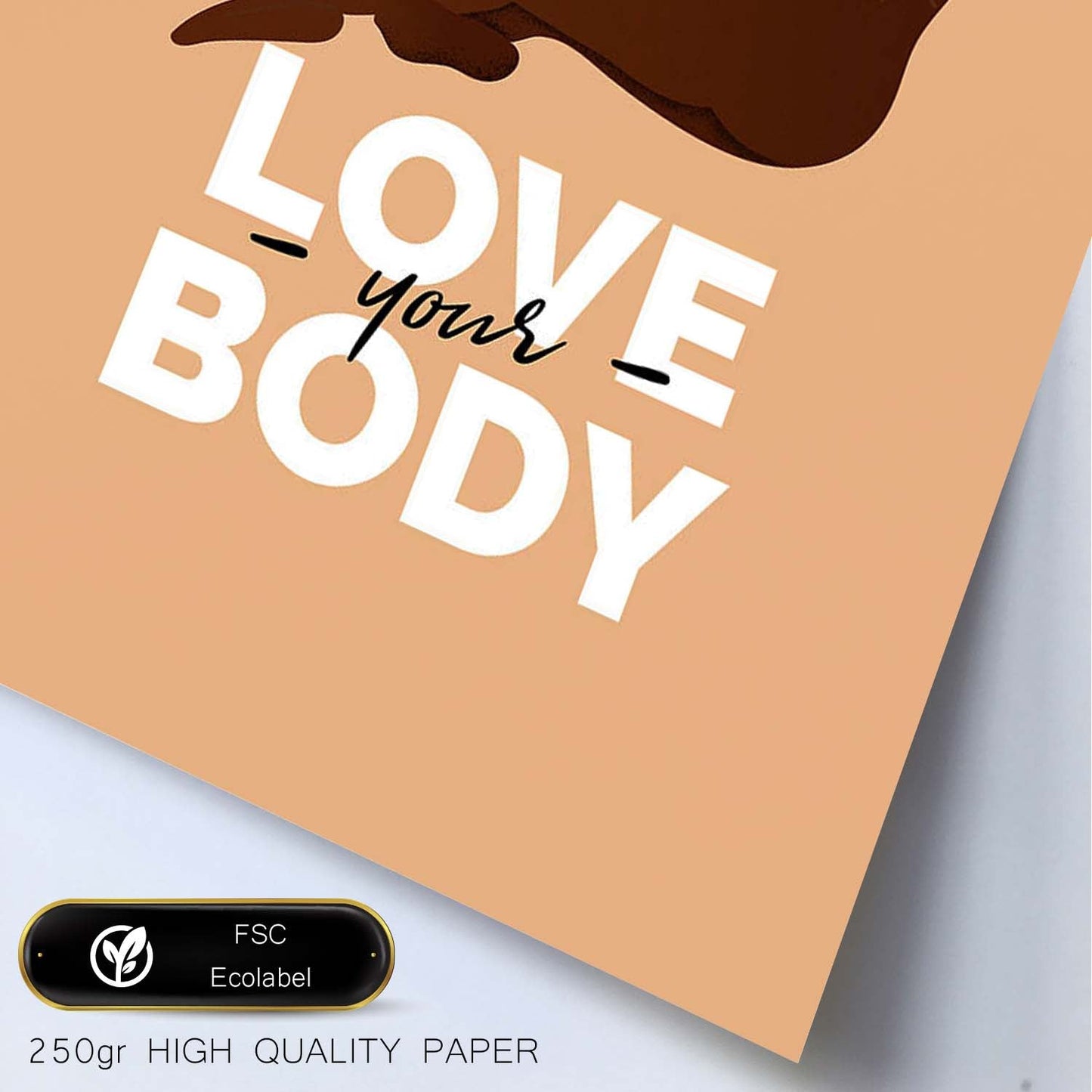 Lámina Ama tu cuerpo. Pósters con ilustraciones sobre el amor propio y la aceptación.-Artwork-Nacnic-Nacnic Estudio SL