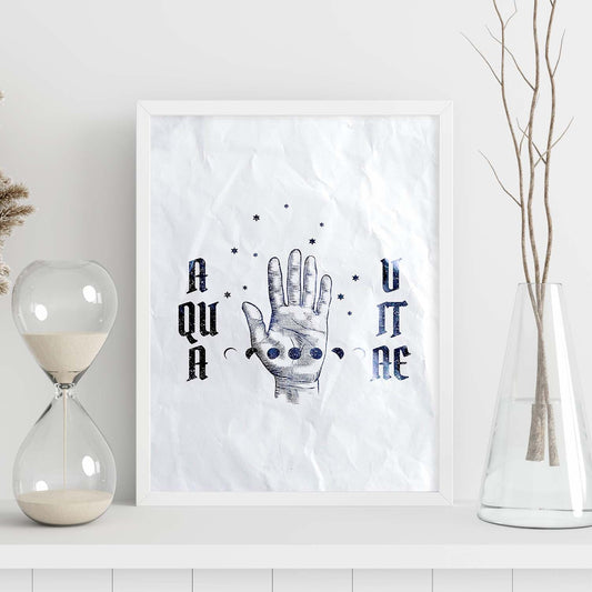 Lámina Aqua Vitae. Pósters con ilustraciones de magia y el mundo de lo oculto.-Artwork-Nacnic-Nacnic Estudio SL