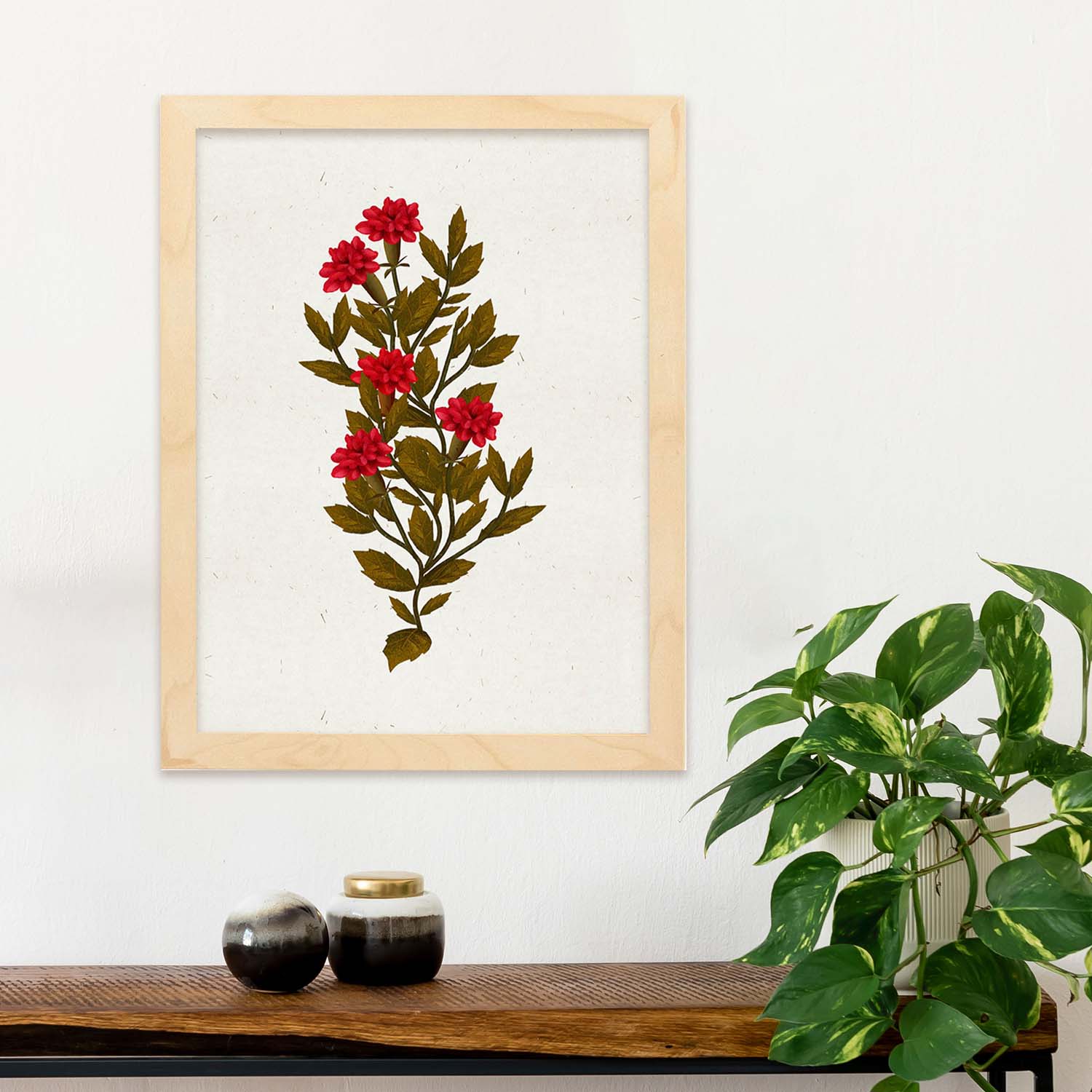 Lámina Arbusto 10. Pósters de plantas,flores y arbustos en estilo Vintage.-Artwork-Nacnic-Nacnic Estudio SL