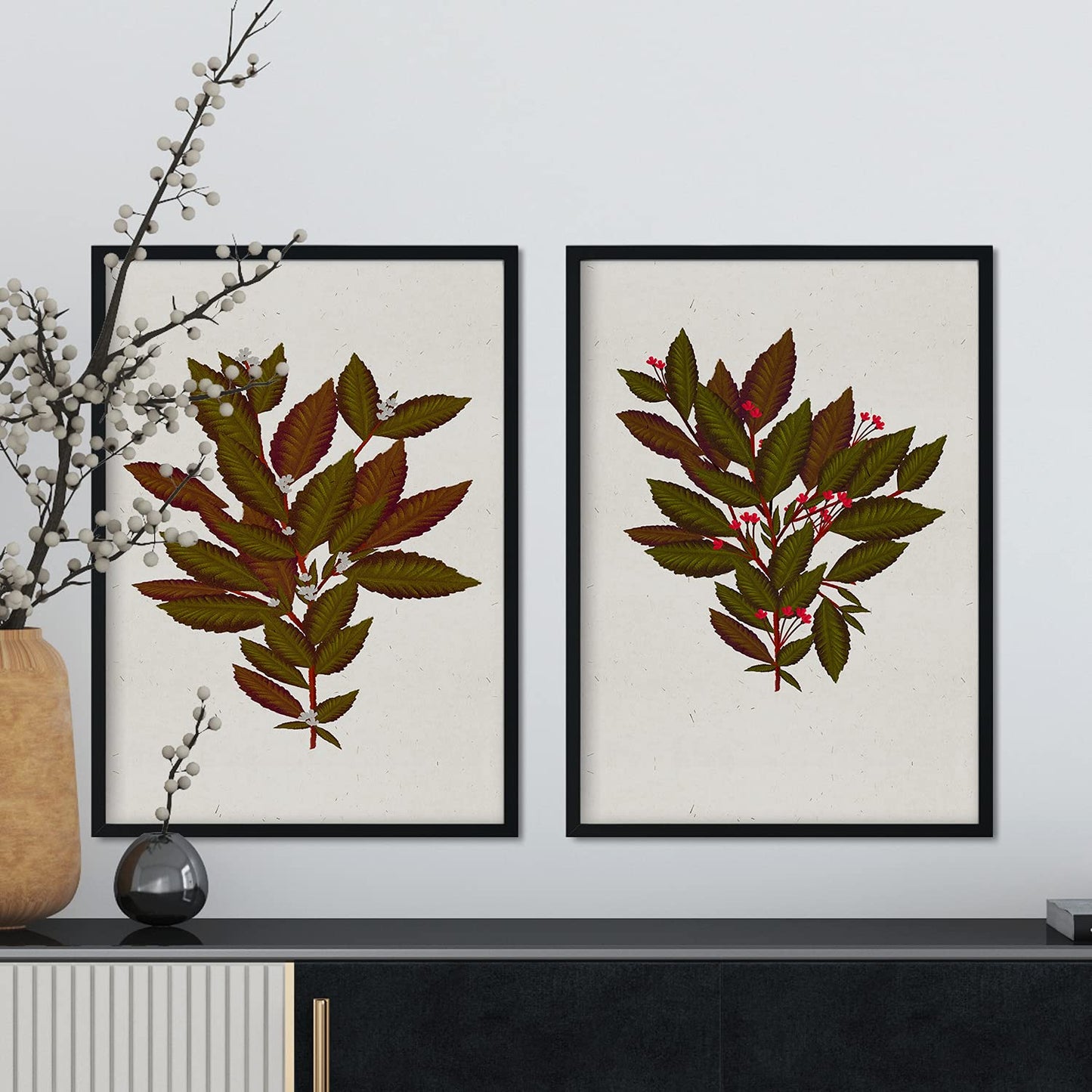 Lámina Arbusto 14. Pósters de plantas,flores y arbustos en estilo Vintage.-Artwork-Nacnic-Nacnic Estudio SL