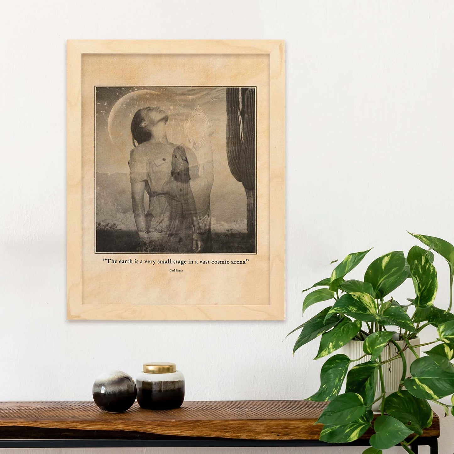 Lámina Arena cósmica. Pósters con ilustraciones de mujeres místicas y espiritualidad en estilo vintage.-Artwork-Nacnic-Nacnic Estudio SL