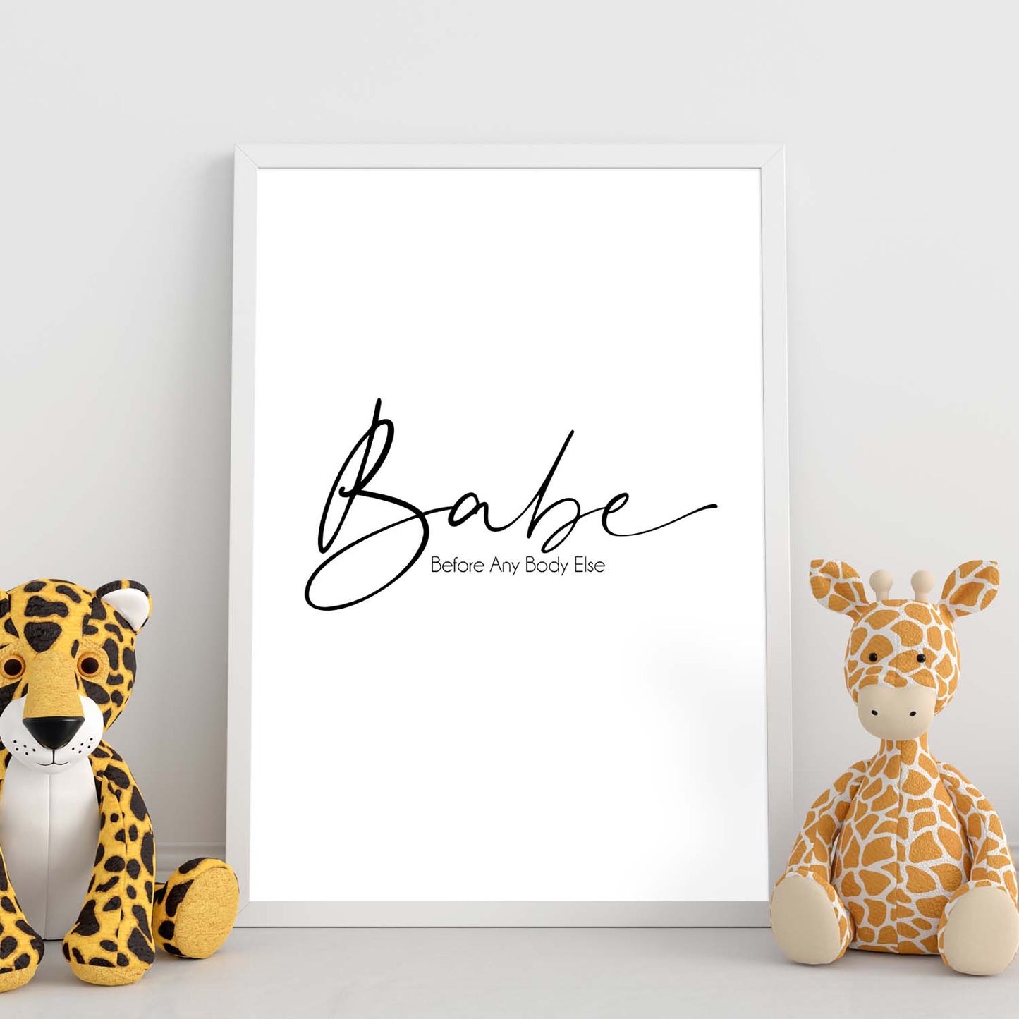 Lamina artistica decorativa con ilustración de babe estilo Mensaje inspiracional-Artwork-Nacnic-Nacnic Estudio SL