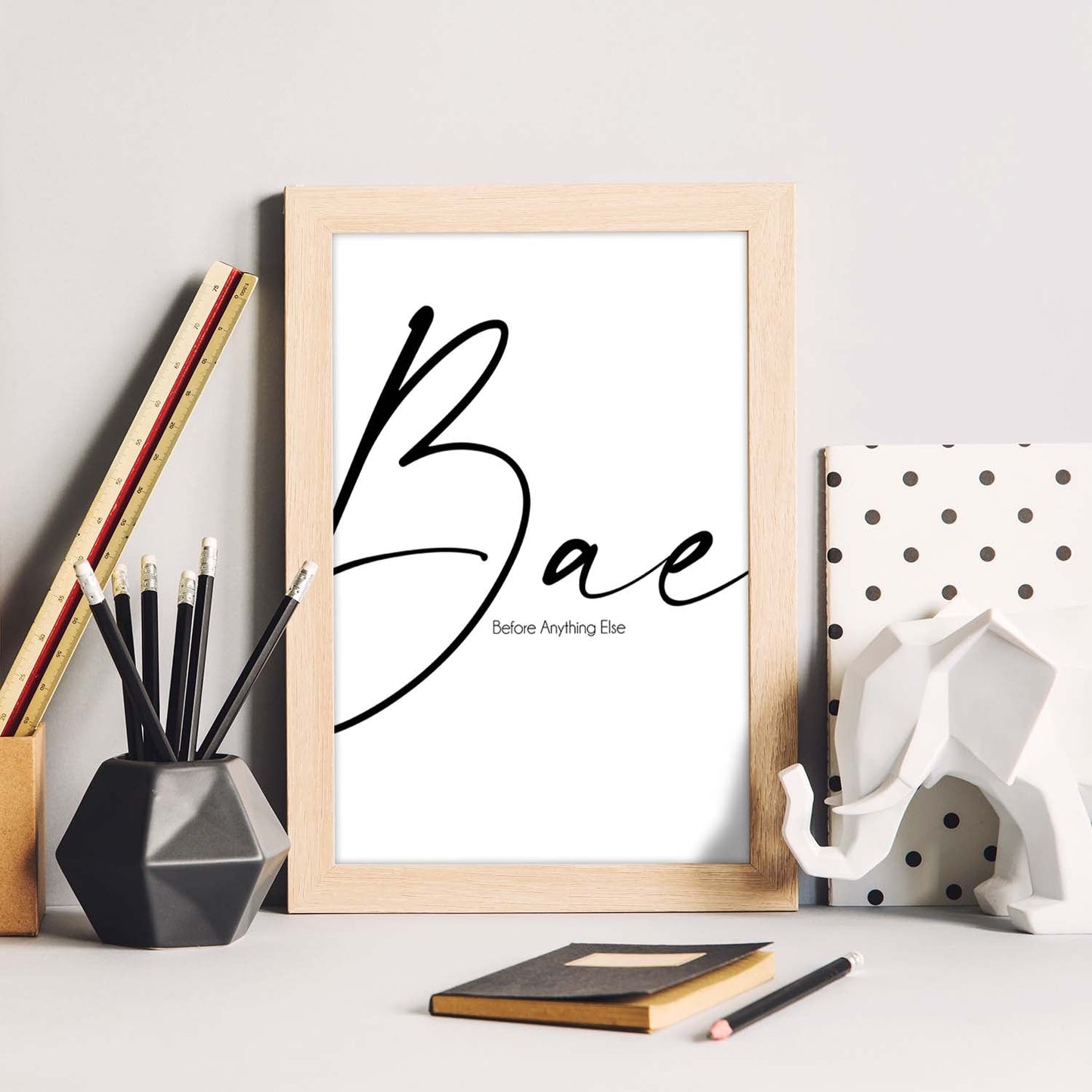 Lamina artistica decorativa con ilustración de bae estilo Mensaje inspiracional-Artwork-Nacnic-Nacnic Estudio SL