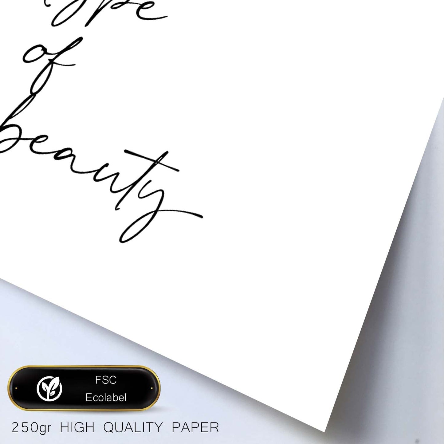 Lamina artistica decorativa con ilustración de be your own type of beauty estilo Mensaje inspiracional-Artwork-Nacnic-Nacnic Estudio SL