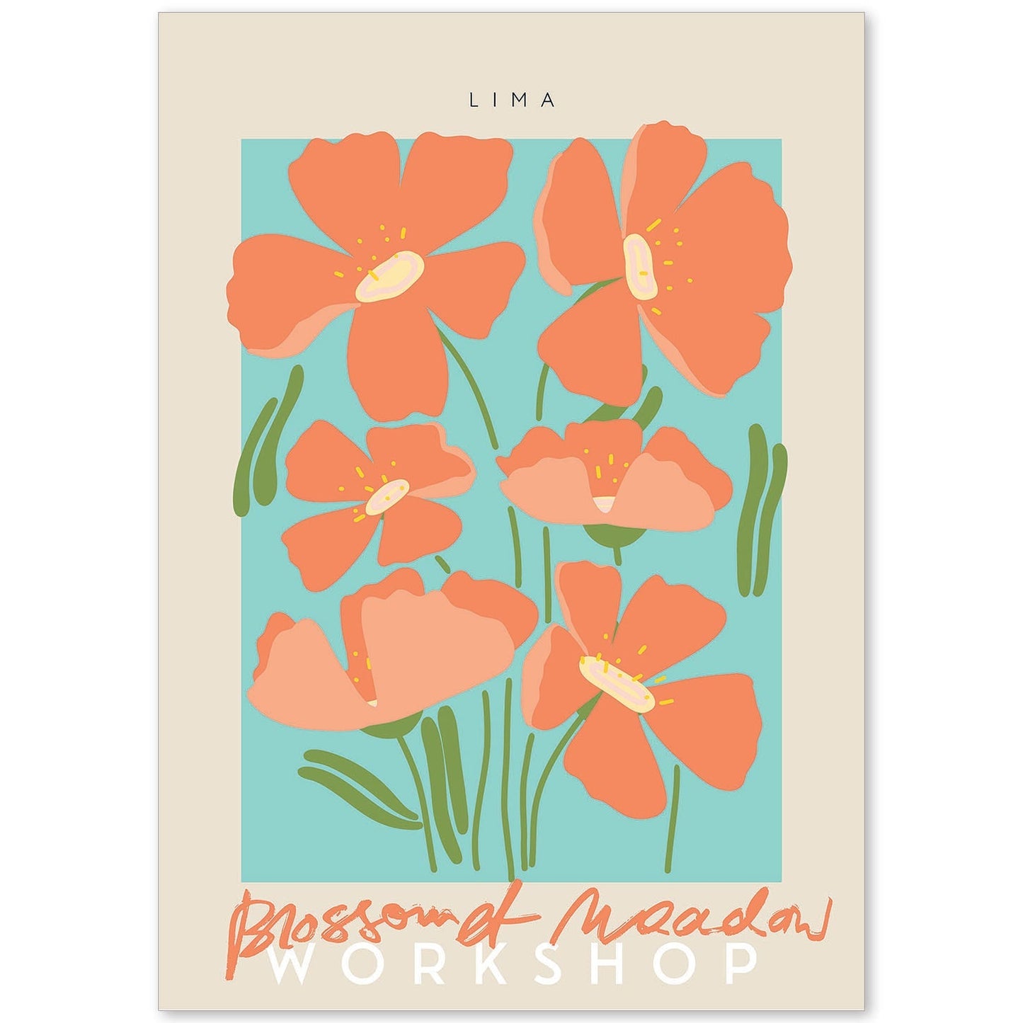 Lamina artistica decorativa con ilustración de Blossom et pradow lima-Artwork-Nacnic-A4-Sin marco-Nacnic Estudio SL