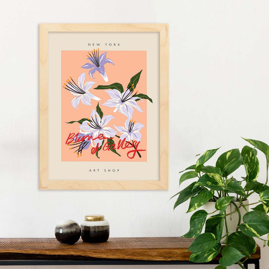 Lamina artistica decorativa con ilustración de Blumenau et Gallery New York-Artwork-Nacnic-Nacnic Estudio SL