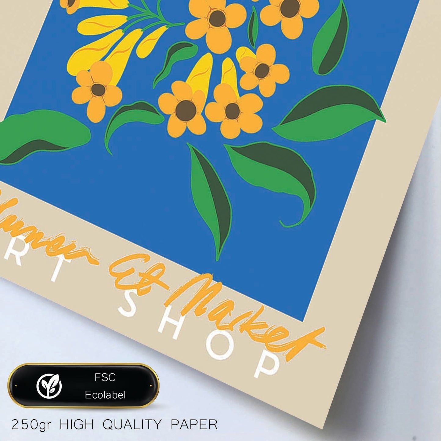 Lamina artistica decorativa con ilustración de Blumenau et Market Argelia-Artwork-Nacnic-Nacnic Estudio SL