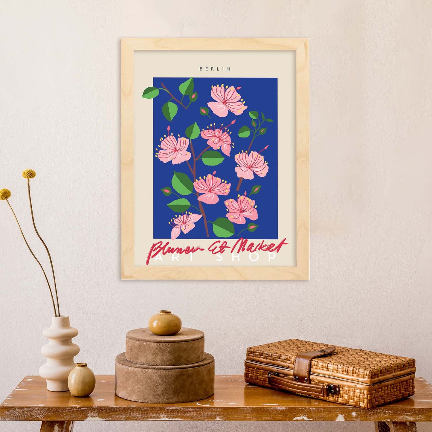 Lamina artistica decorativa con ilustración de Blumenau et Market Berlin-Artwork-Nacnic-Nacnic Estudio SL