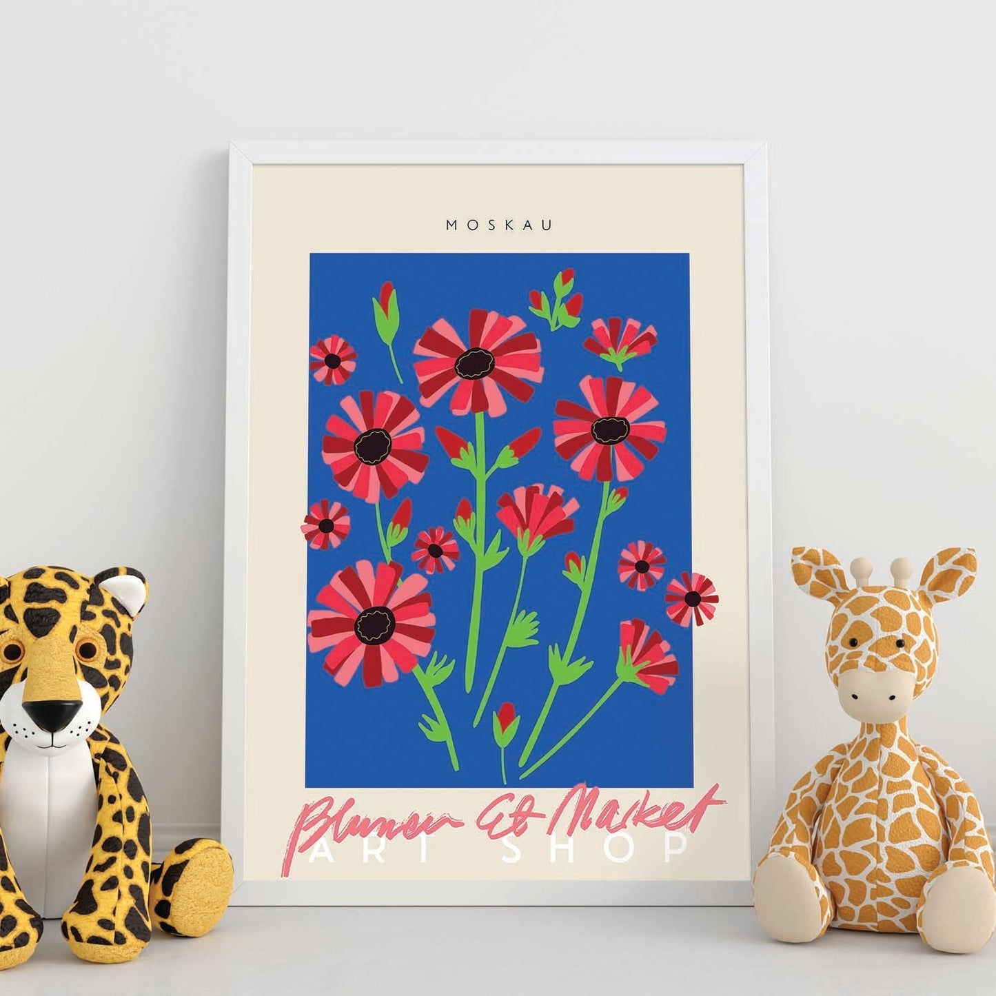 Lamina artistica decorativa con ilustración de Blumenau et Market Moskau-Artwork-Nacnic-Nacnic Estudio SL