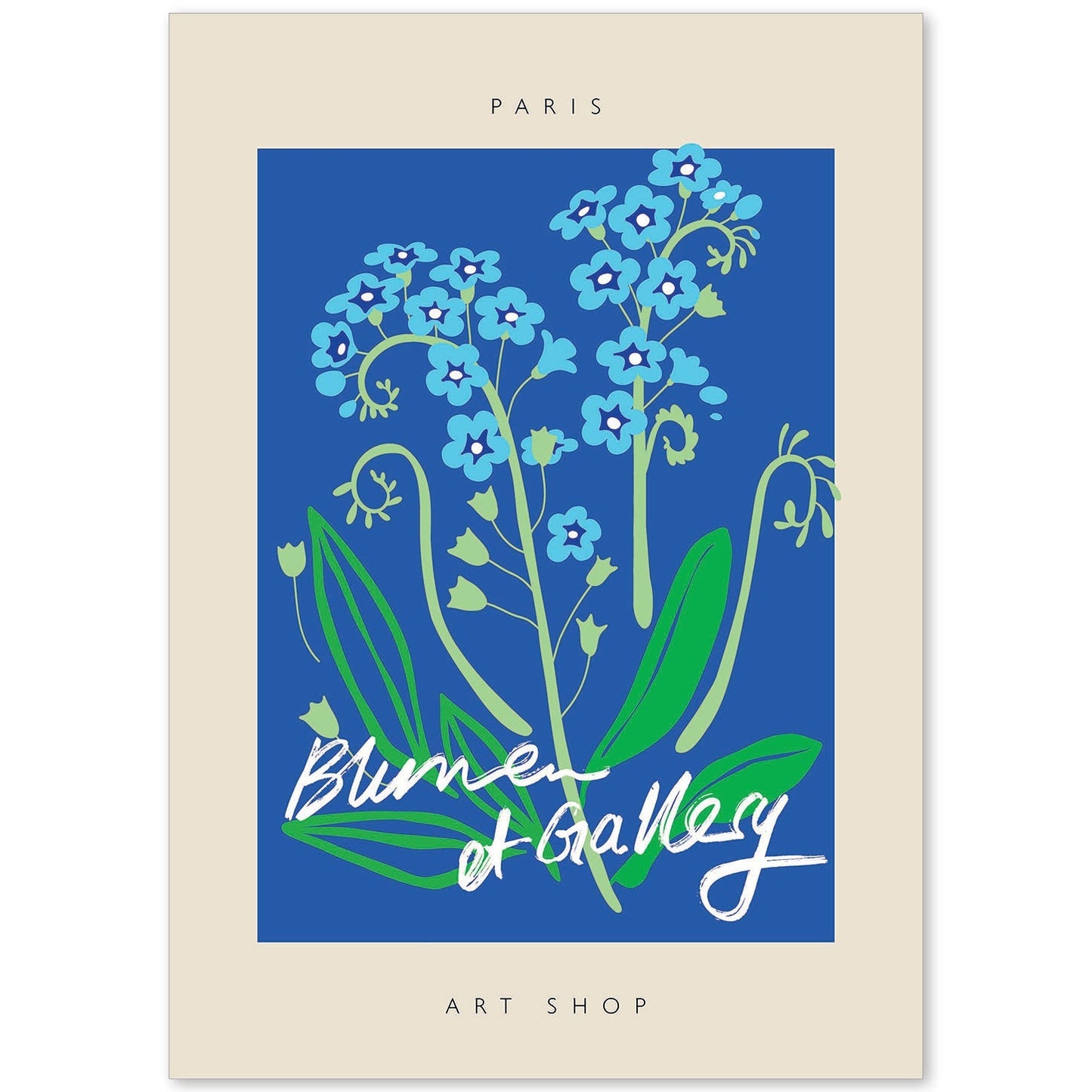 Lamina artistica decorativa con ilustración de Blumenau et Market Paris-Artwork-Nacnic-A4-Sin marco-Nacnic Estudio SL