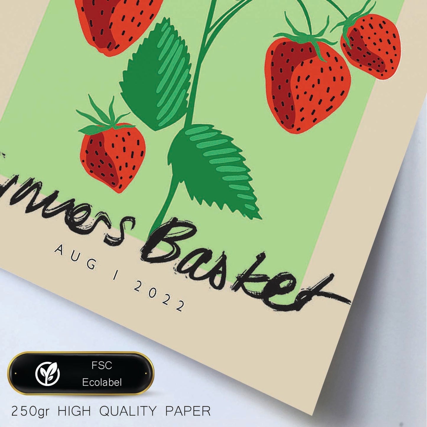 Lamina artistica decorativa con ilustración de Cesta de agricultores Viena-Artwork-Nacnic-Nacnic Estudio SL