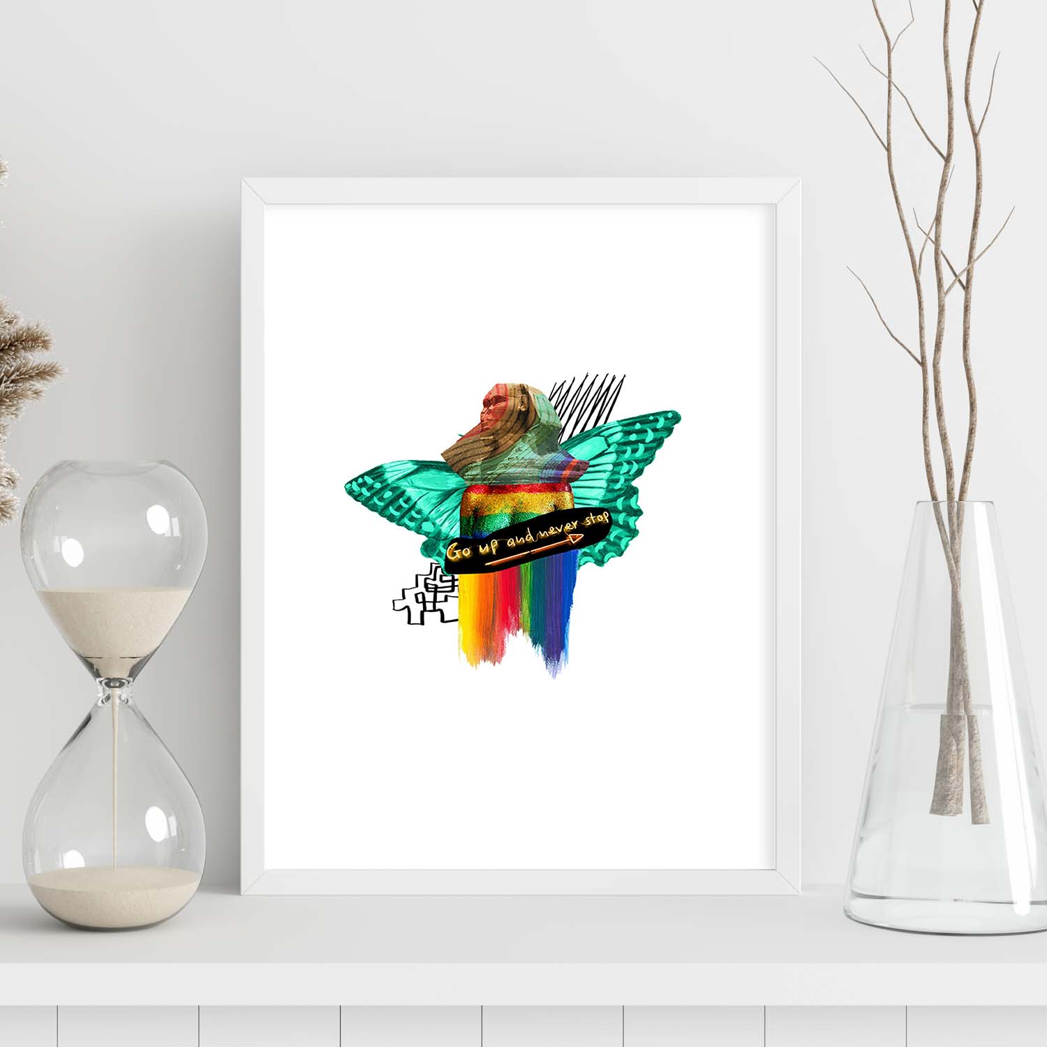 Lamina artistica decorativa con ilustración de Collage 21 estilo Collage-Artwork-Nacnic-Nacnic Estudio SL