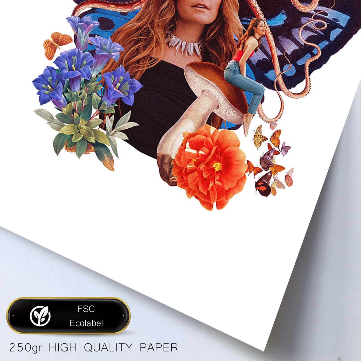 Lamina artistica decorativa con ilustración de Collage 6 estilo Collage-Artwork-Nacnic-Nacnic Estudio SL