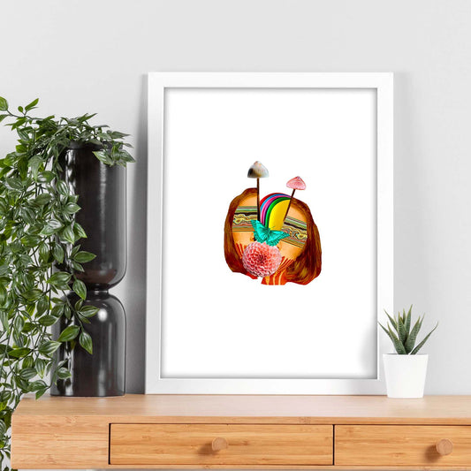 Lamina artistica decorativa con ilustración de Collage 8 estilo Collage-Artwork-Nacnic-Nacnic Estudio SL