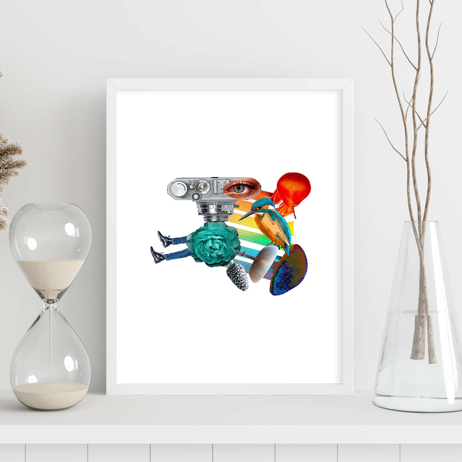 Lamina artistica decorativa con ilustración de Collage 9 estilo Collage-Artwork-Nacnic-Nacnic Estudio SL