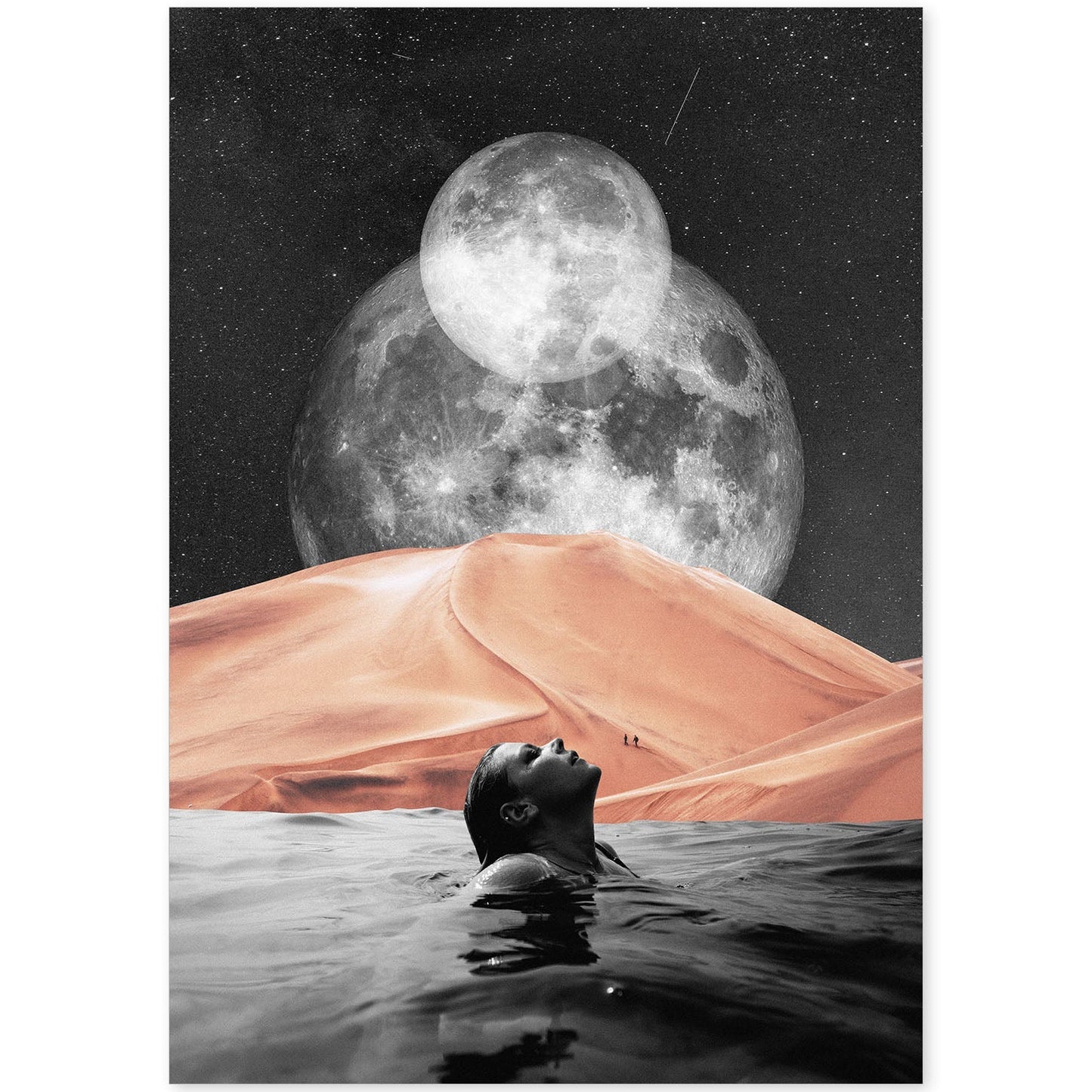 Lamina artistica decorativa con ilustración de Collage surrealista 1 estilo Collage-Artwork-Nacnic-A4-Sin marco-Nacnic Estudio SL
