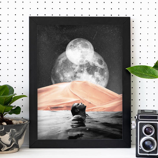 Lamina artistica decorativa con ilustración de Collage surrealista 1 estilo Collage-Artwork-Nacnic-Nacnic Estudio SL