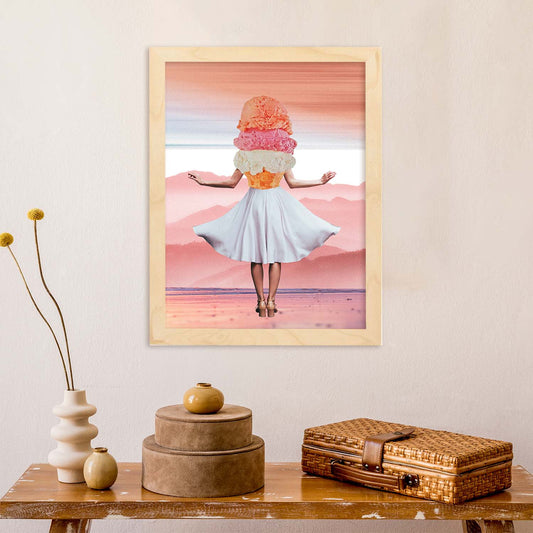 Lamina artistica decorativa con ilustración de Collage surrealista 10 estilo Collage-Artwork-Nacnic-Nacnic Estudio SL