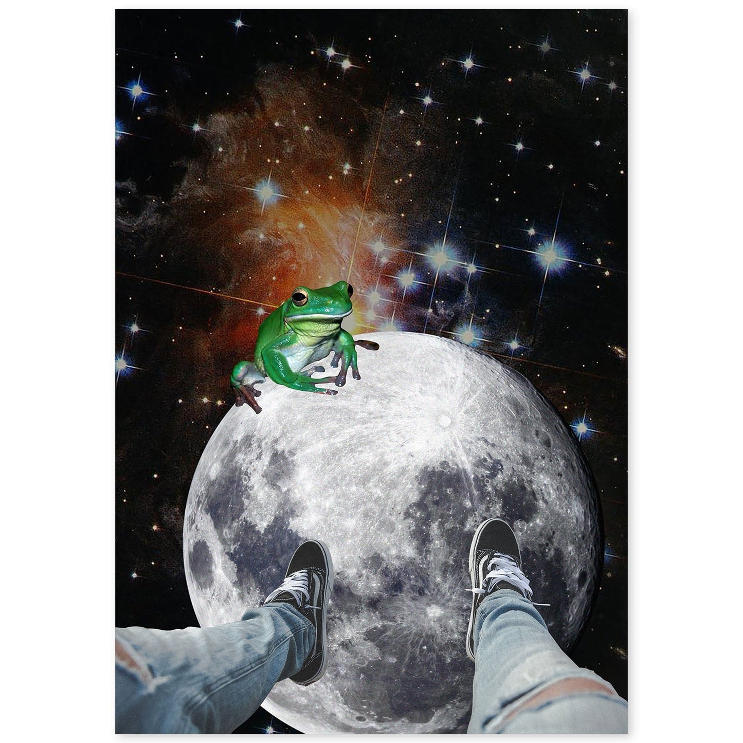 Lamina artistica decorativa con ilustración de Collage surrealista 20 estilo Collage-Artwork-Nacnic-A4-Sin marco-Nacnic Estudio SL