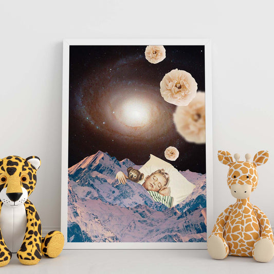 Lamina artistica decorativa con ilustración de Collage surrealista 25 estilo Collage-Artwork-Nacnic-Nacnic Estudio SL