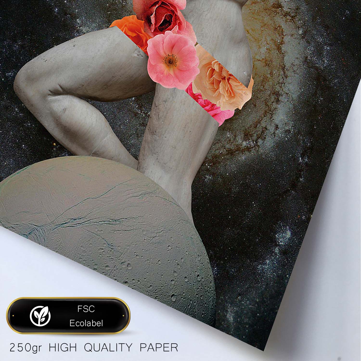 Lamina artistica decorativa con ilustración de Collage surrealista 28 estilo Collage-Artwork-Nacnic-Nacnic Estudio SL