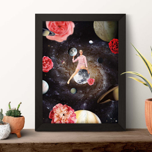 Lamina artistica decorativa con ilustración de Collage surrealista 31 estilo Collage-Artwork-Nacnic-Nacnic Estudio SL