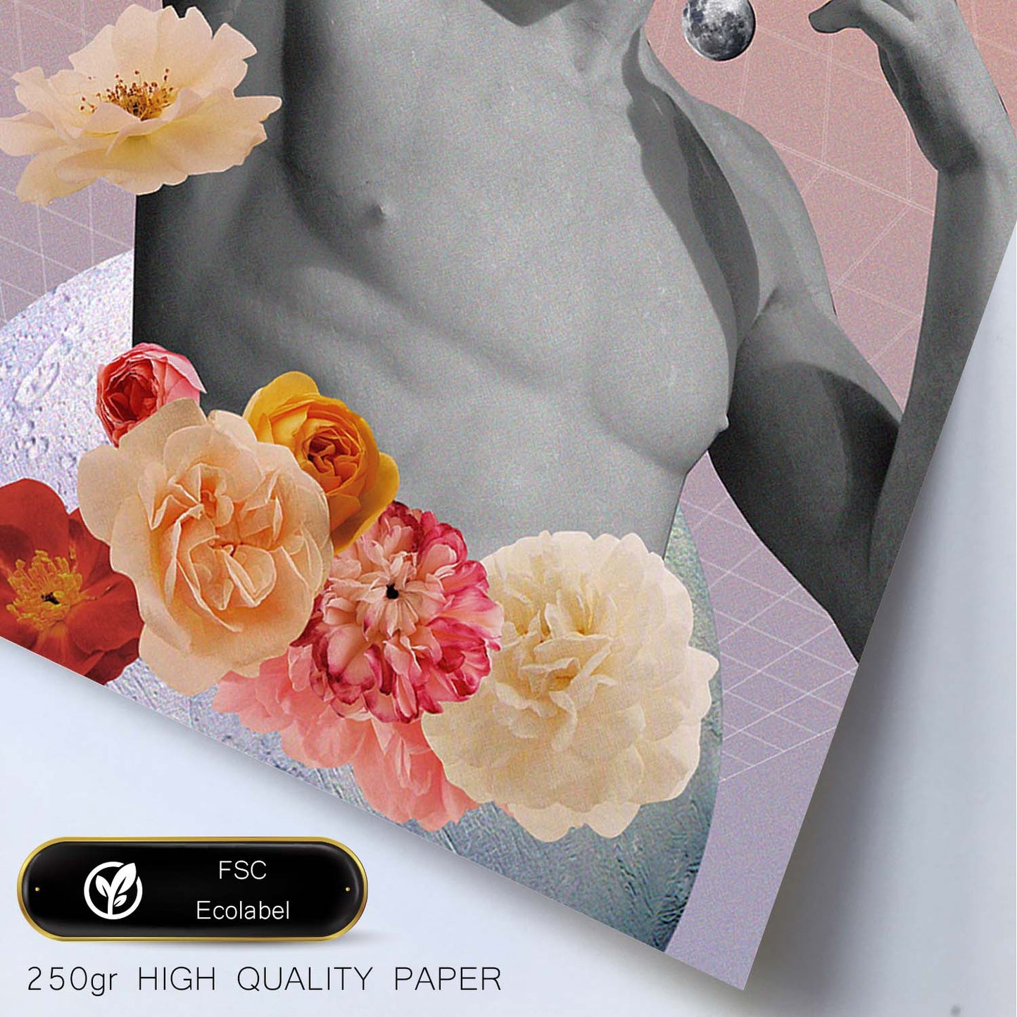 Lamina artistica decorativa con ilustración de Collage surrealista 37 estilo Collage-Artwork-Nacnic-Nacnic Estudio SL