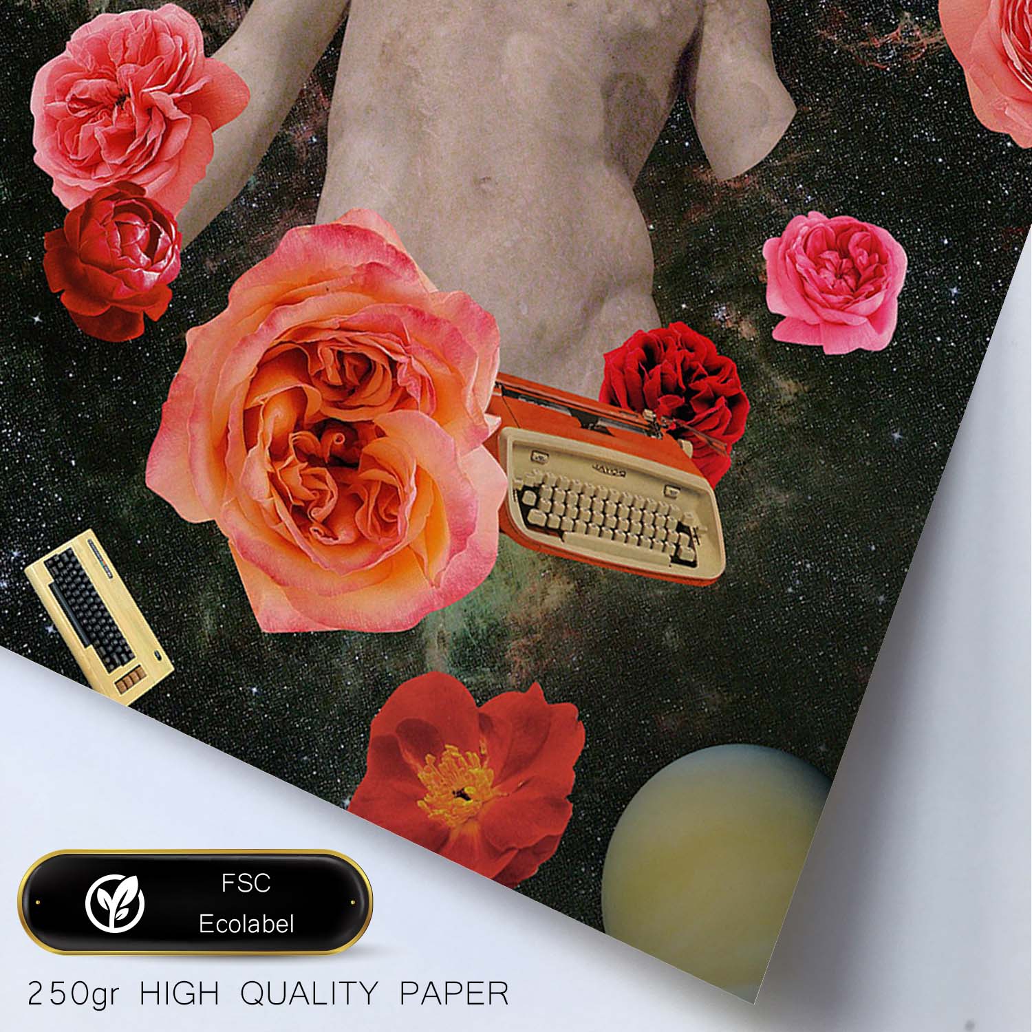 Lamina artistica decorativa con ilustración de Collage surrealista 38 estilo Collage-Artwork-Nacnic-Nacnic Estudio SL