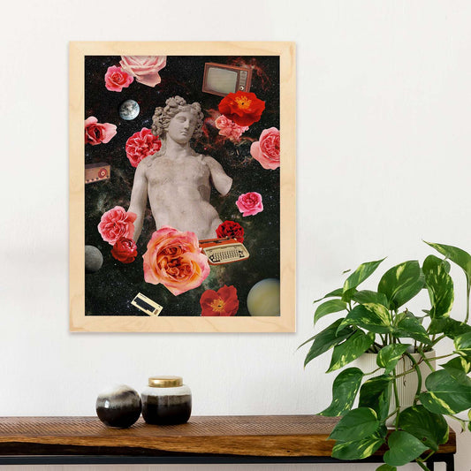 Lamina artistica decorativa con ilustración de Collage surrealista 38 estilo Collage-Artwork-Nacnic-Nacnic Estudio SL