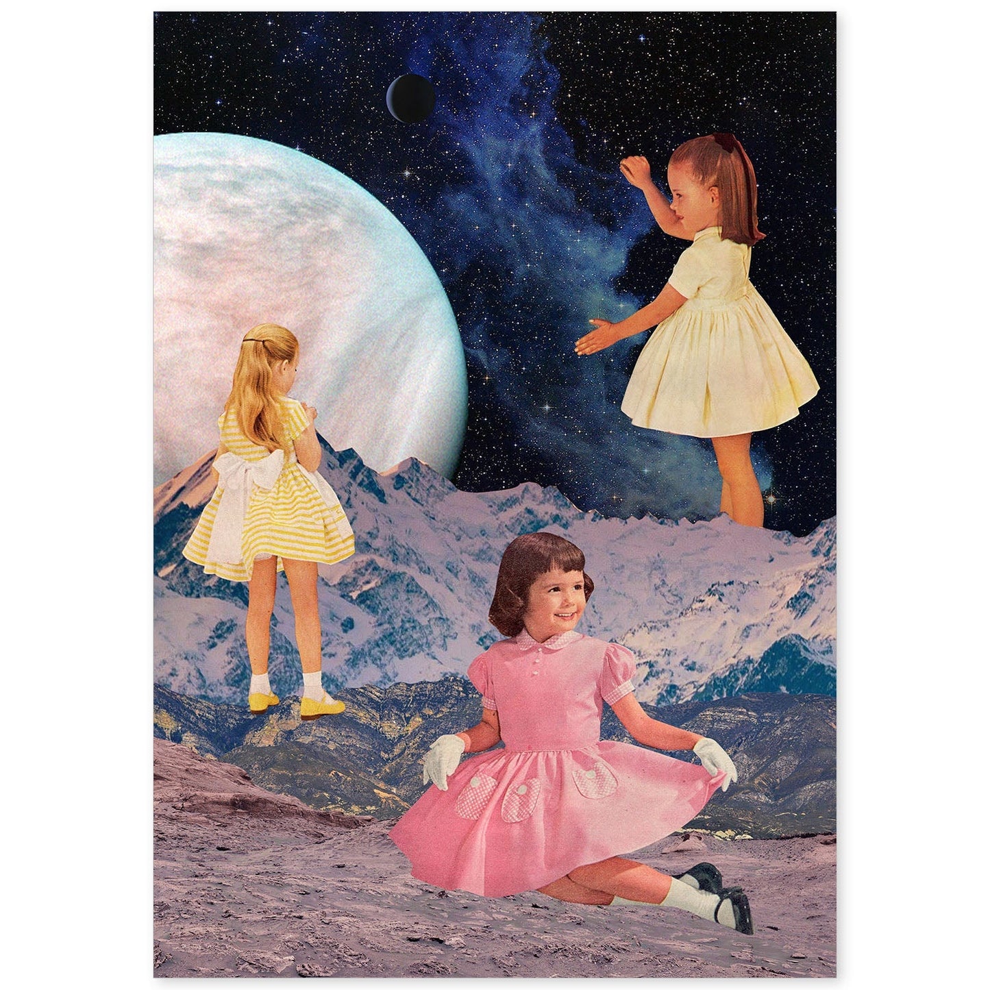 Lamina artistica decorativa con ilustración de Collage surrealista 40 estilo Collage-Artwork-Nacnic-A4-Sin marco-Nacnic Estudio SL