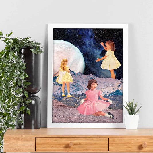 Lamina artistica decorativa con ilustración de Collage surrealista 40 estilo Collage-Artwork-Nacnic-Nacnic Estudio SL