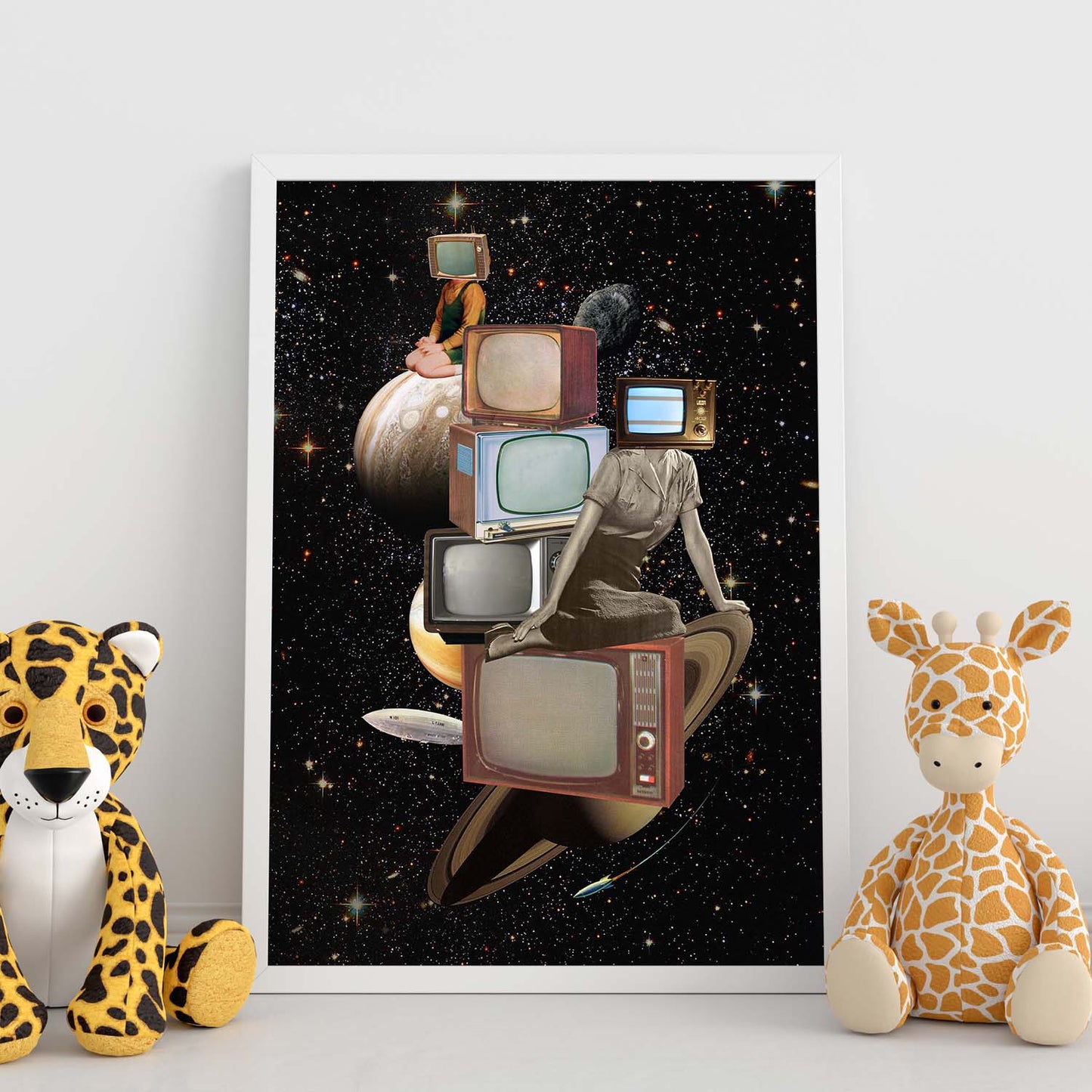 Lamina artistica decorativa con ilustración de Collage surrealista 42 estilo Collage-Artwork-Nacnic-Nacnic Estudio SL