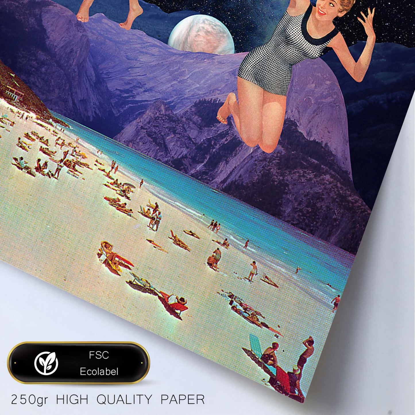Lamina artistica decorativa con ilustración de Collage surrealista 46 estilo Collage-Artwork-Nacnic-Nacnic Estudio SL