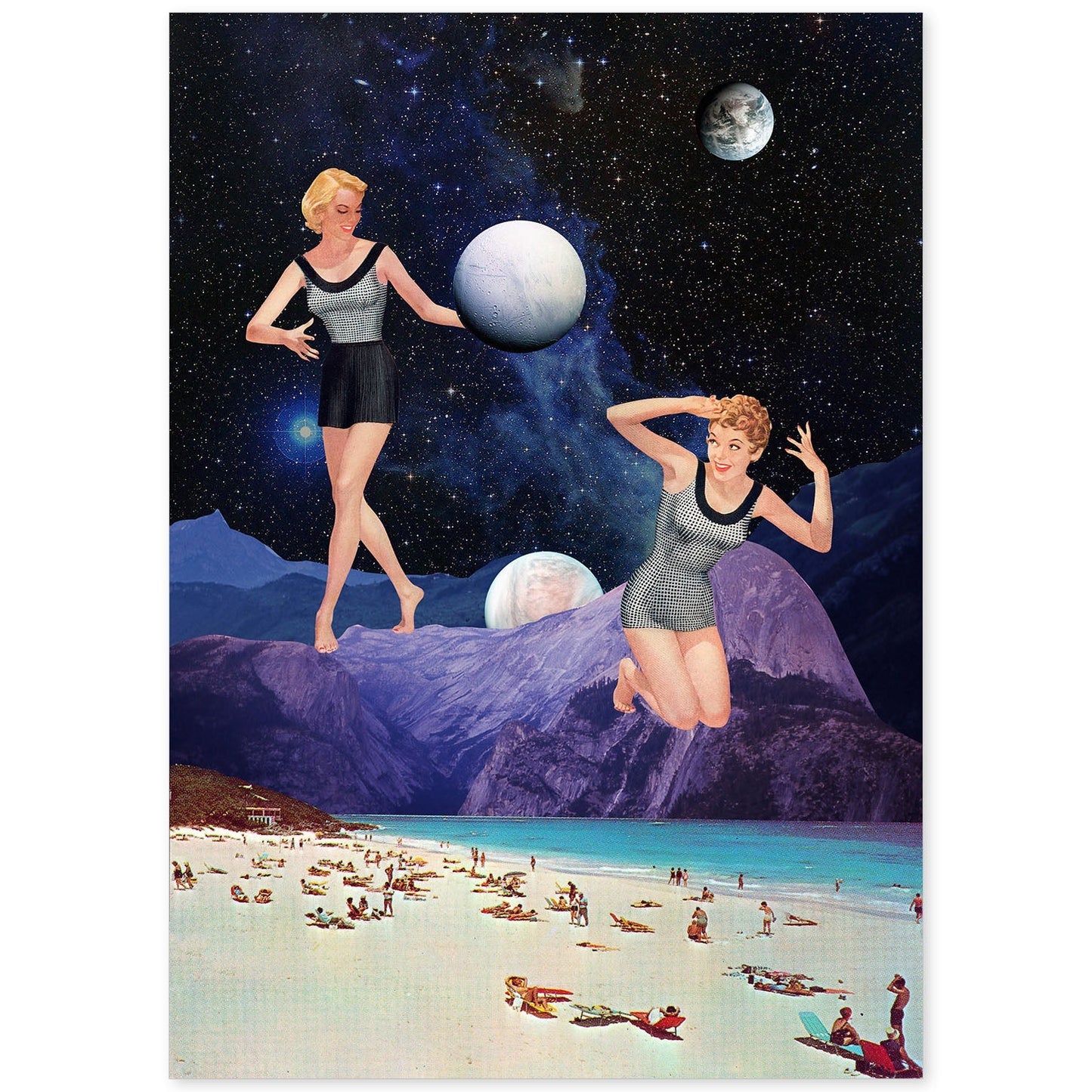 Lamina artistica decorativa con ilustración de Collage surrealista 46 estilo Collage-Artwork-Nacnic-A4-Sin marco-Nacnic Estudio SL
