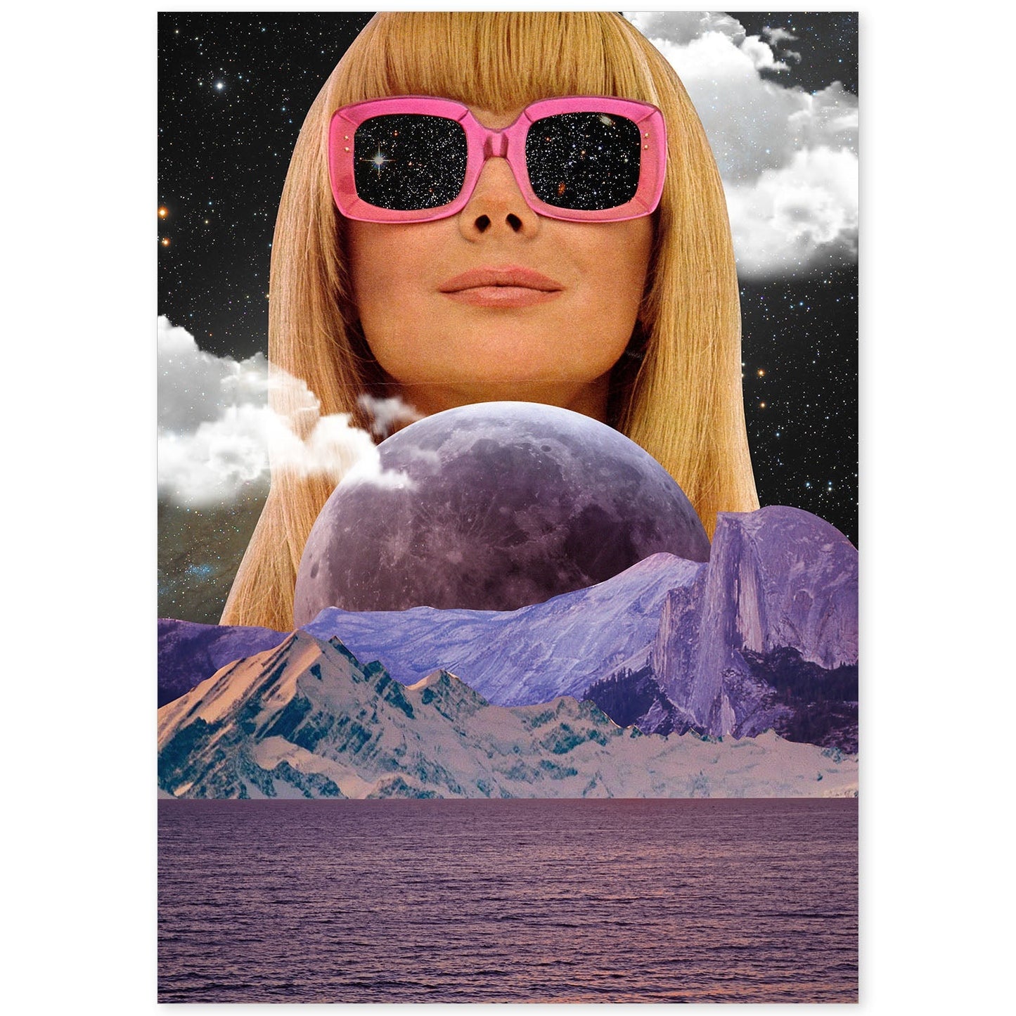 Lamina artistica decorativa con ilustración de Collage surrealista 47 estilo Collage-Artwork-Nacnic-A4-Sin marco-Nacnic Estudio SL